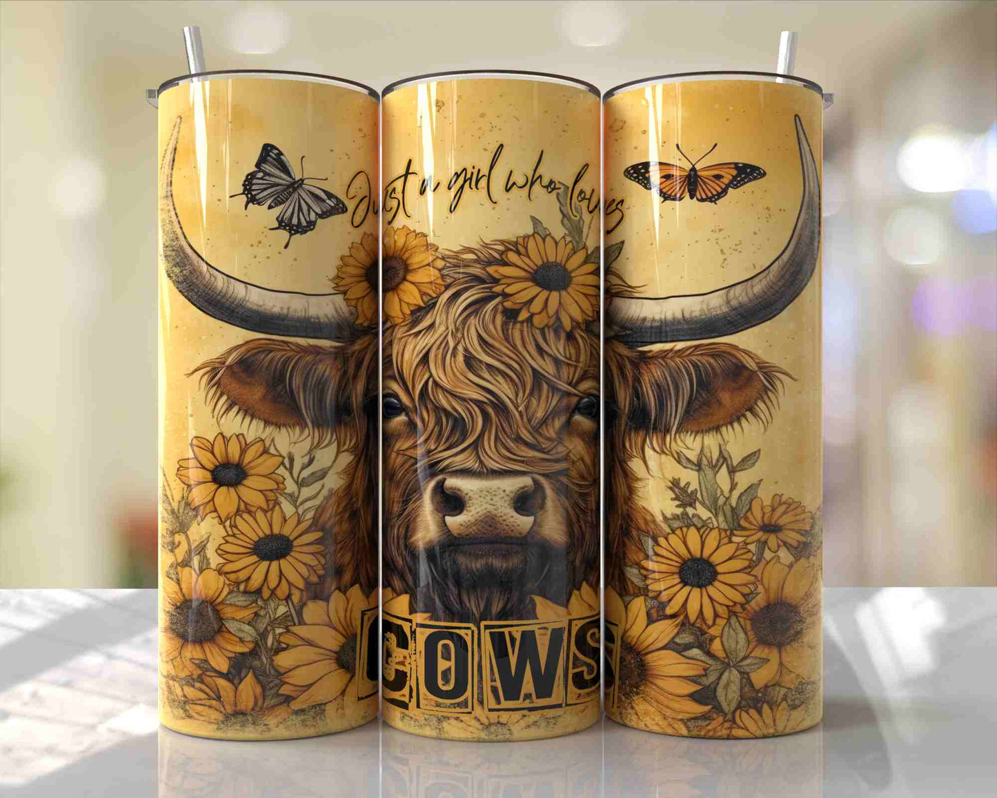 Cow Tumblers | Just A Girl Who Loves Cows | 20oz Tumblers