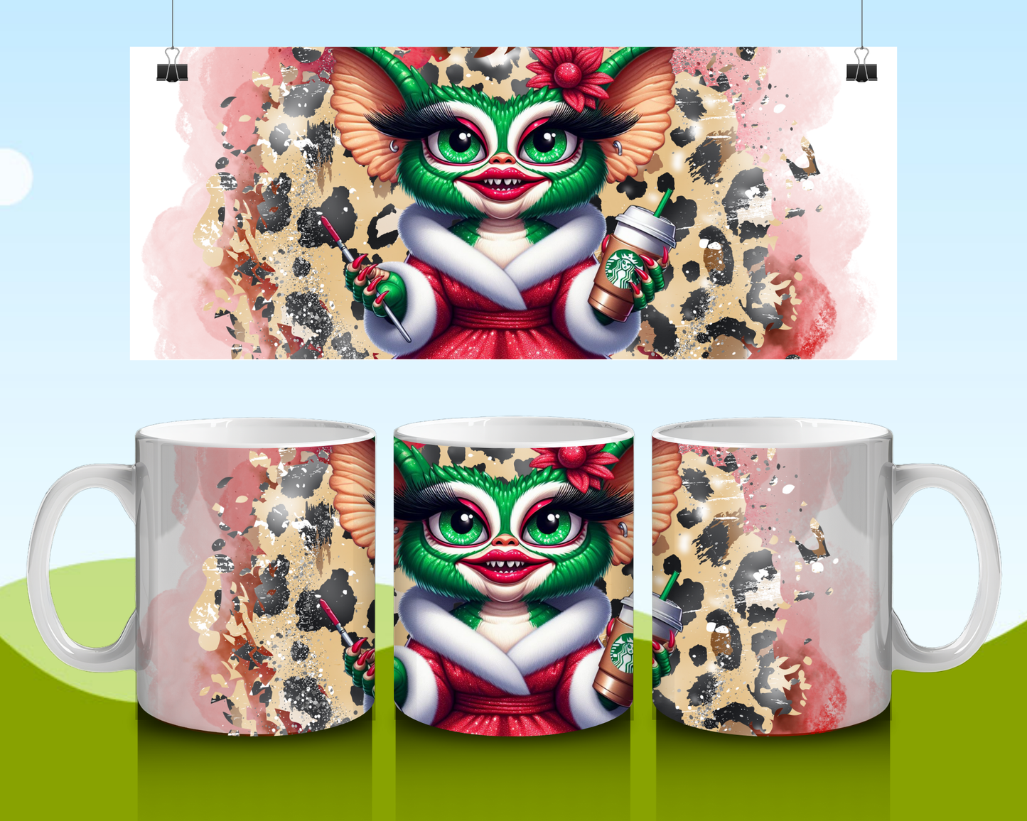 Gremlin Christmas Mugs | Christmas Tumblers | 11oz Coffee Mug