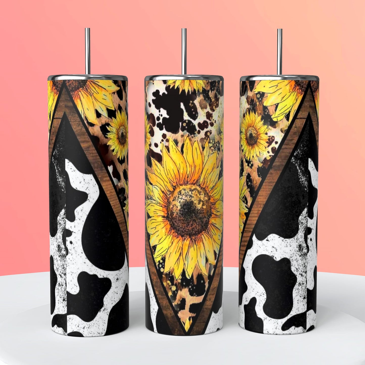 Western Tumblers | Cheetah Print Tumblers | Cow Print Tumblers | 20oz Tumblers