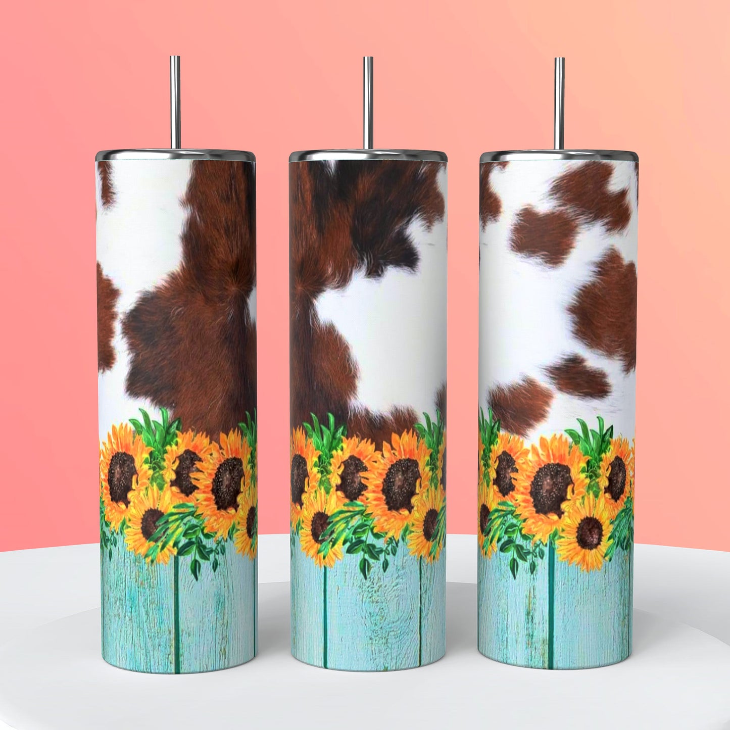 Western Tumblers | Cheetah Print Tumblers | Cow Print Tumblers | 20oz Tumblers