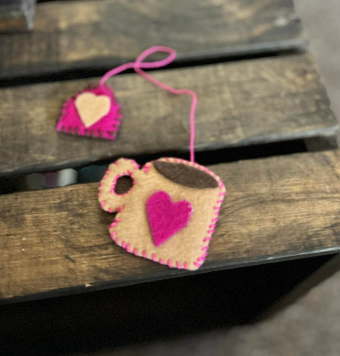 Tea Bag Hand Stitched Bookmarks | Custom Bookmarks | Embroidered Bookmarks