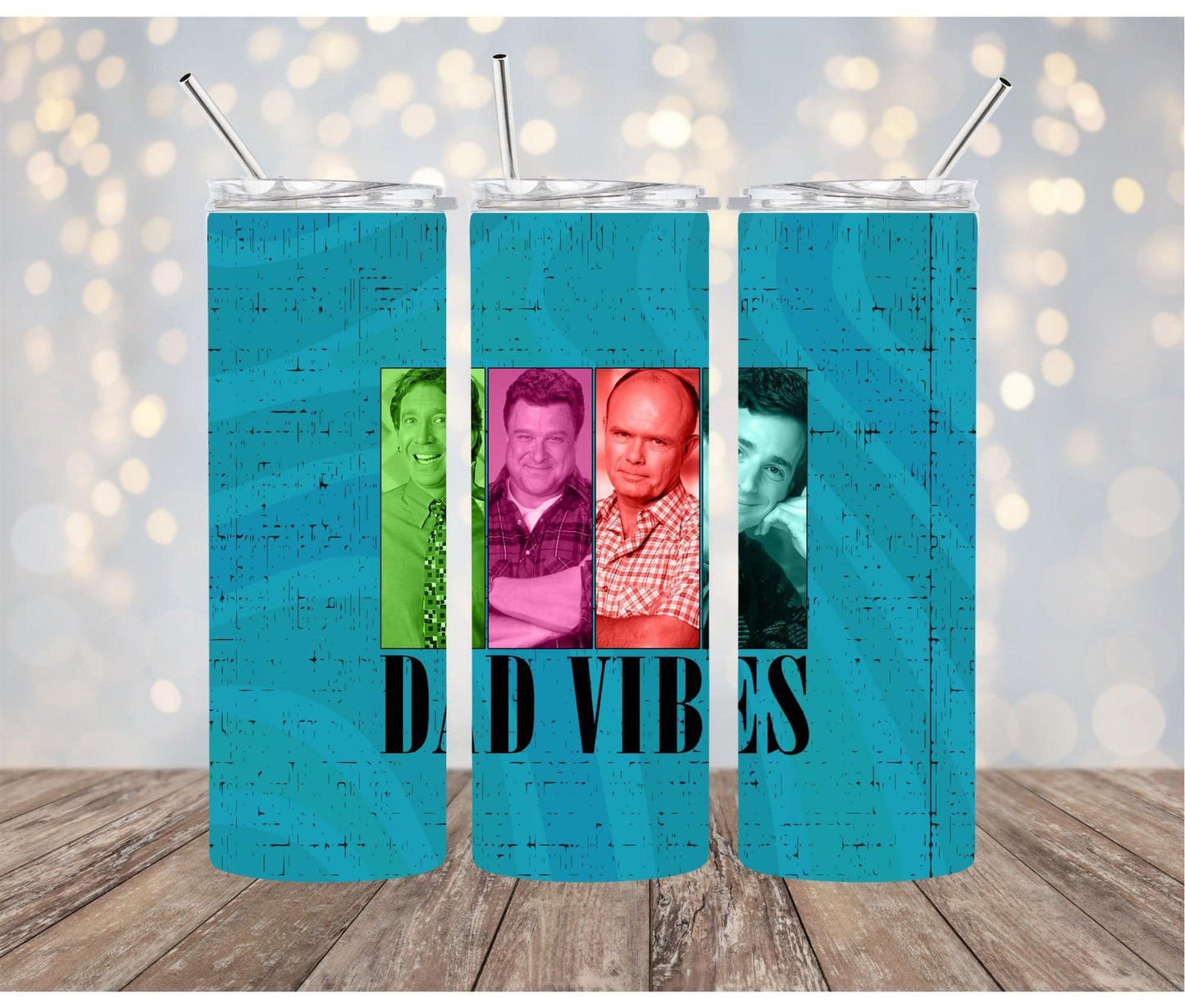 Dad Vibes | Proud Father of a Few Dumbass kids | Tumblers for Dad | 20oz Sublimation Tumblers