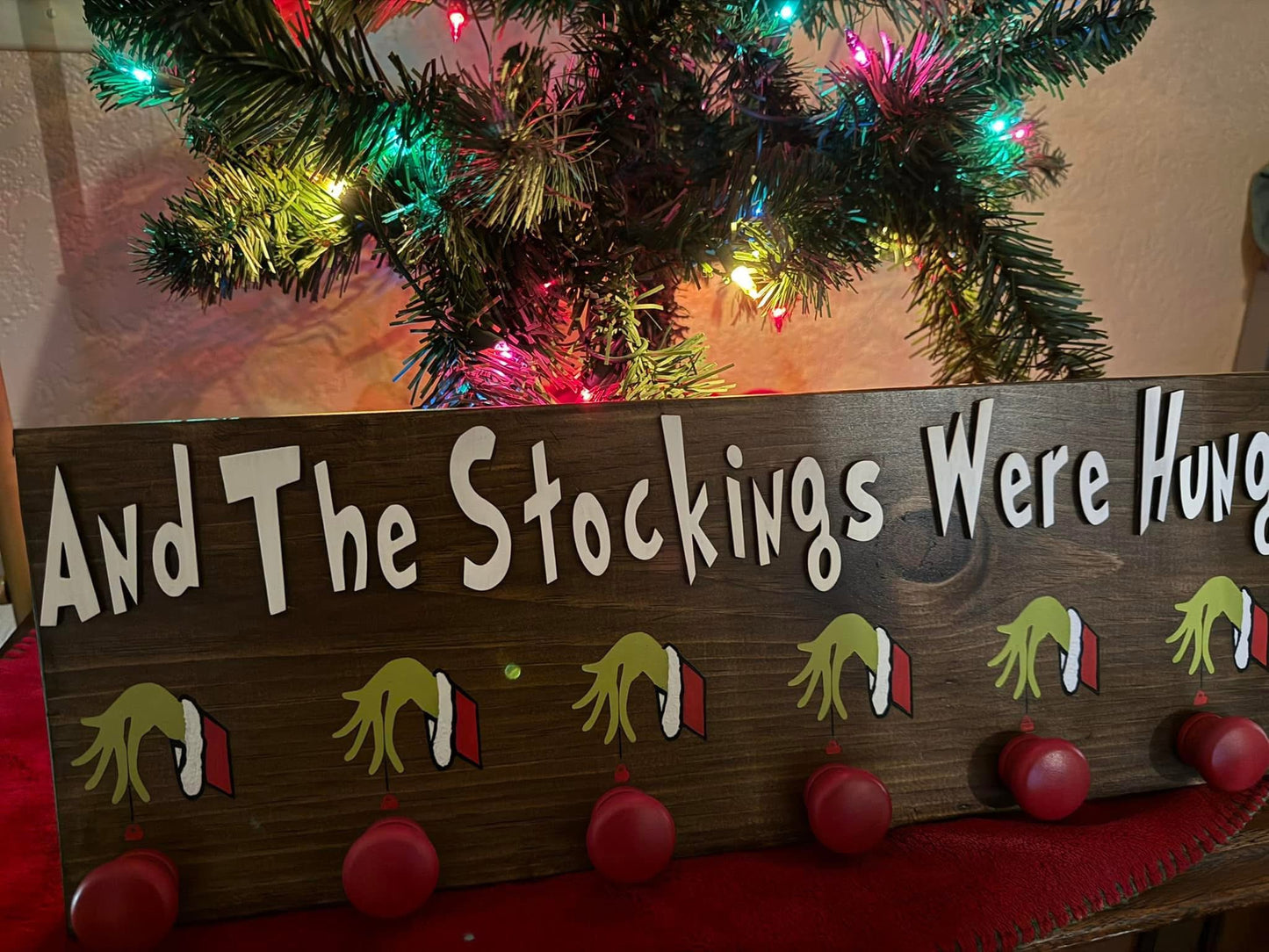 And The Stockings Were Hung | Christmas Stocking Holder | Family Stocking Holder || Read Description Please