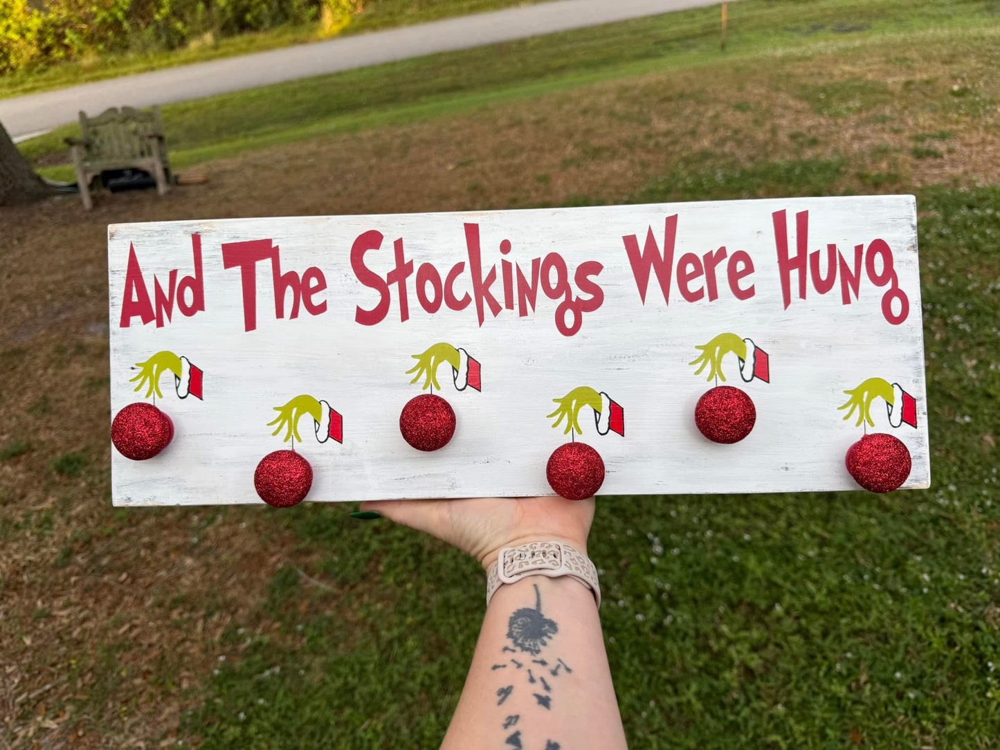And The Stockings Were Hung | Christmas Stocking Holder | Family Stocking Holder || Read Description Please