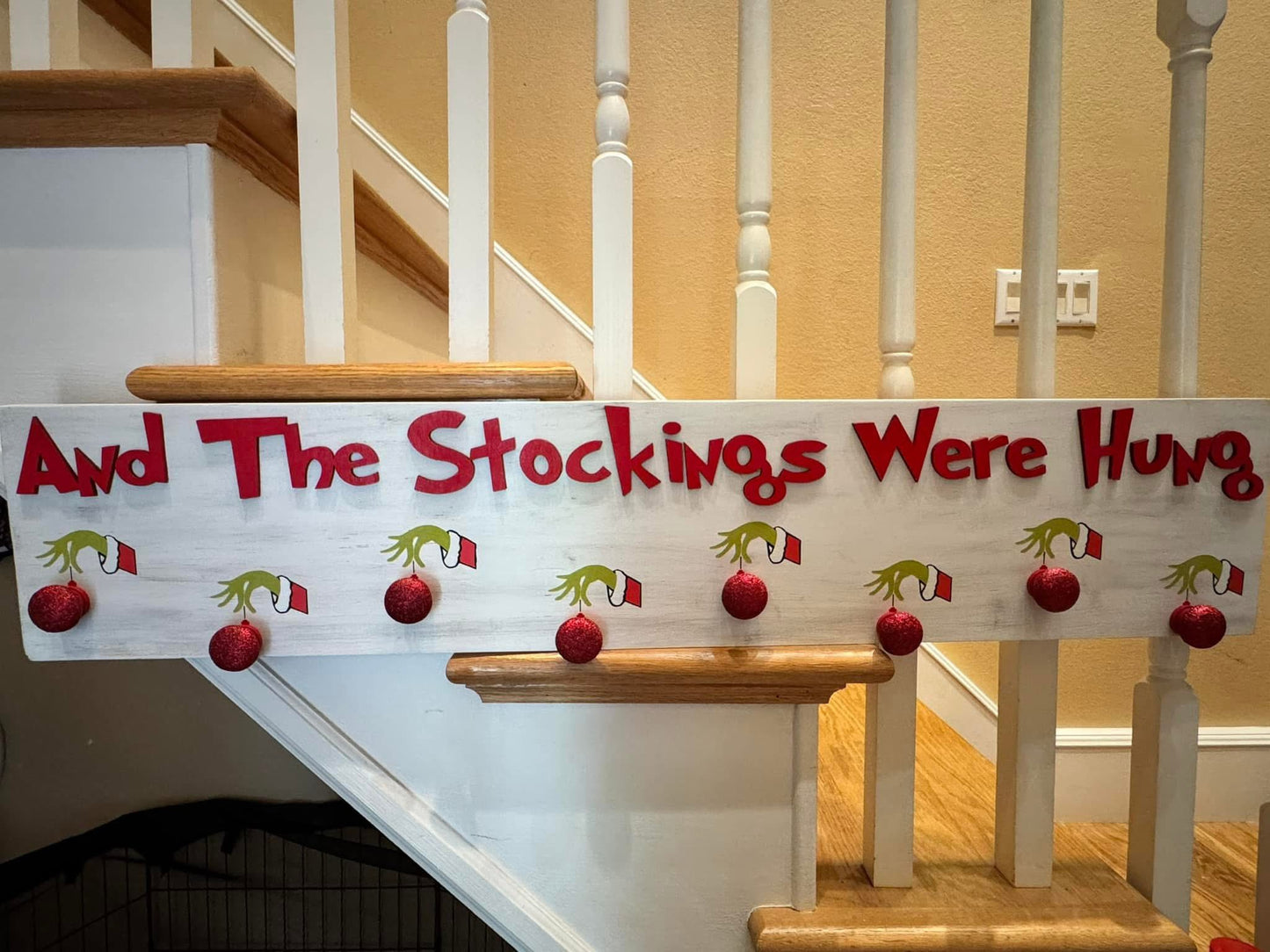 And The Stockings Were Hung | Christmas Stocking Holder | Family Stocking Holder || Read Description Please