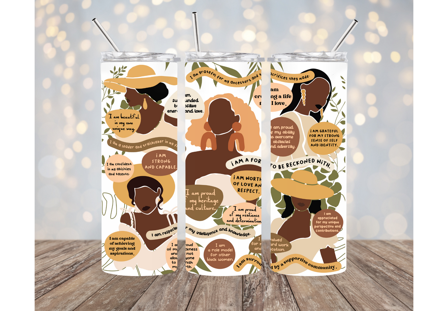 Black Culture Tumblers | Juneteenth Tumblers | Black History Tumblers | 20oz Tumblers