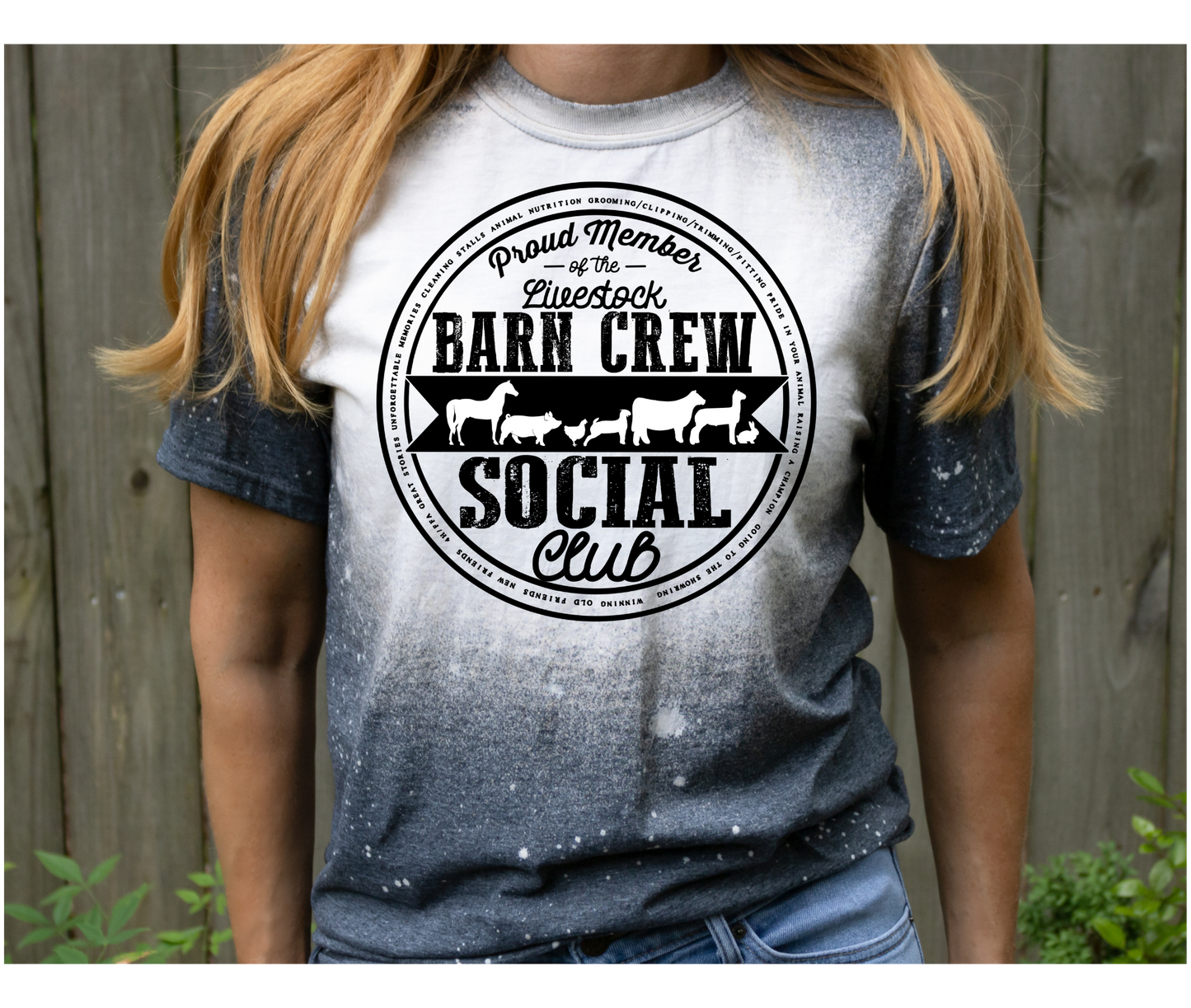 Barn Show Social Crew Shirt | Here For The Animals | Farmer Shirts | Fair Season Shirts | Sublimation Designs