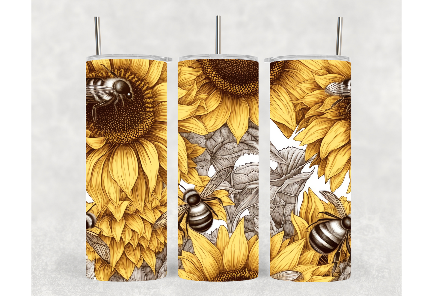 Sunflower Tumblers | 20oz Tumblers | Cute Sunflowers Tumblers