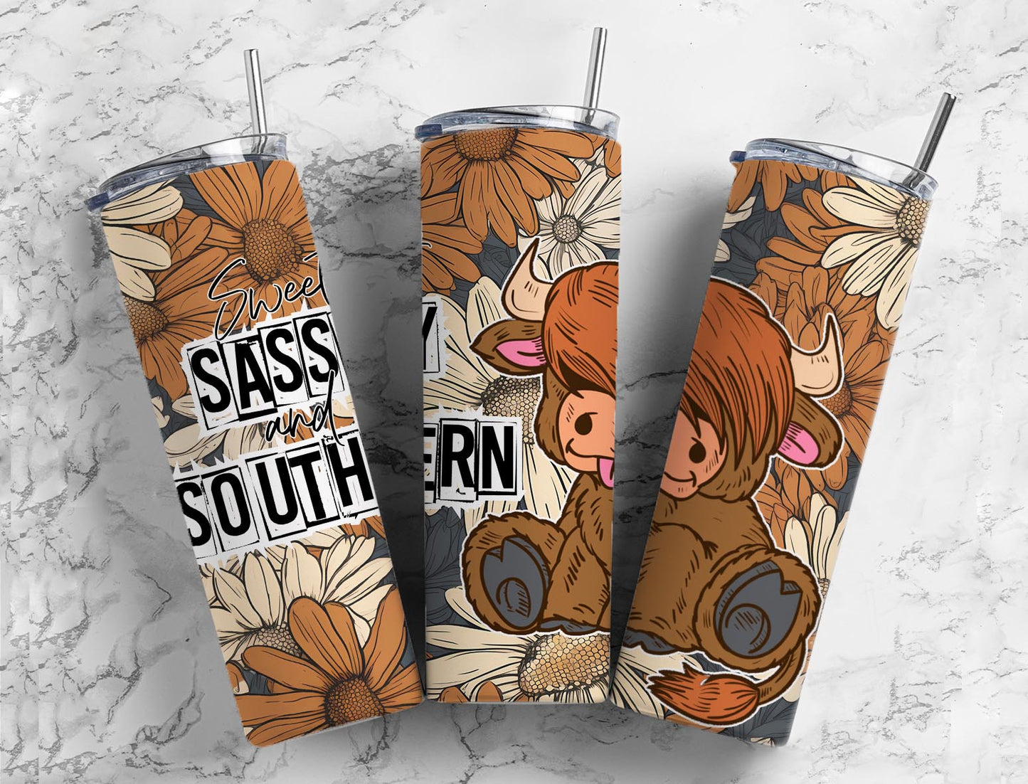I'm Not The Sweet Girl Next Door I'm The Crazy Heifer Down The Street | Bullskull Tumbler | Sassy & Southern | 20oz Tumblers