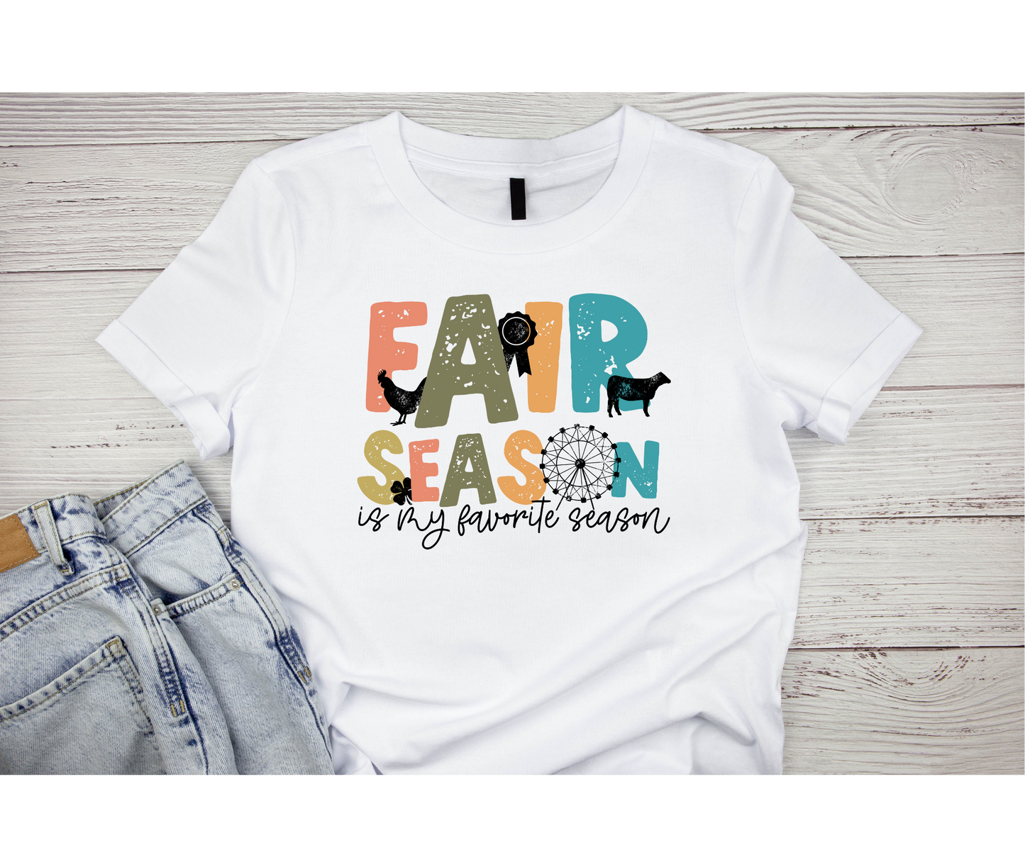 Barn Show Social Crew Shirt | Here For The Animals | Farmer Shirts | Fair Season Shirts | Sublimation Designs