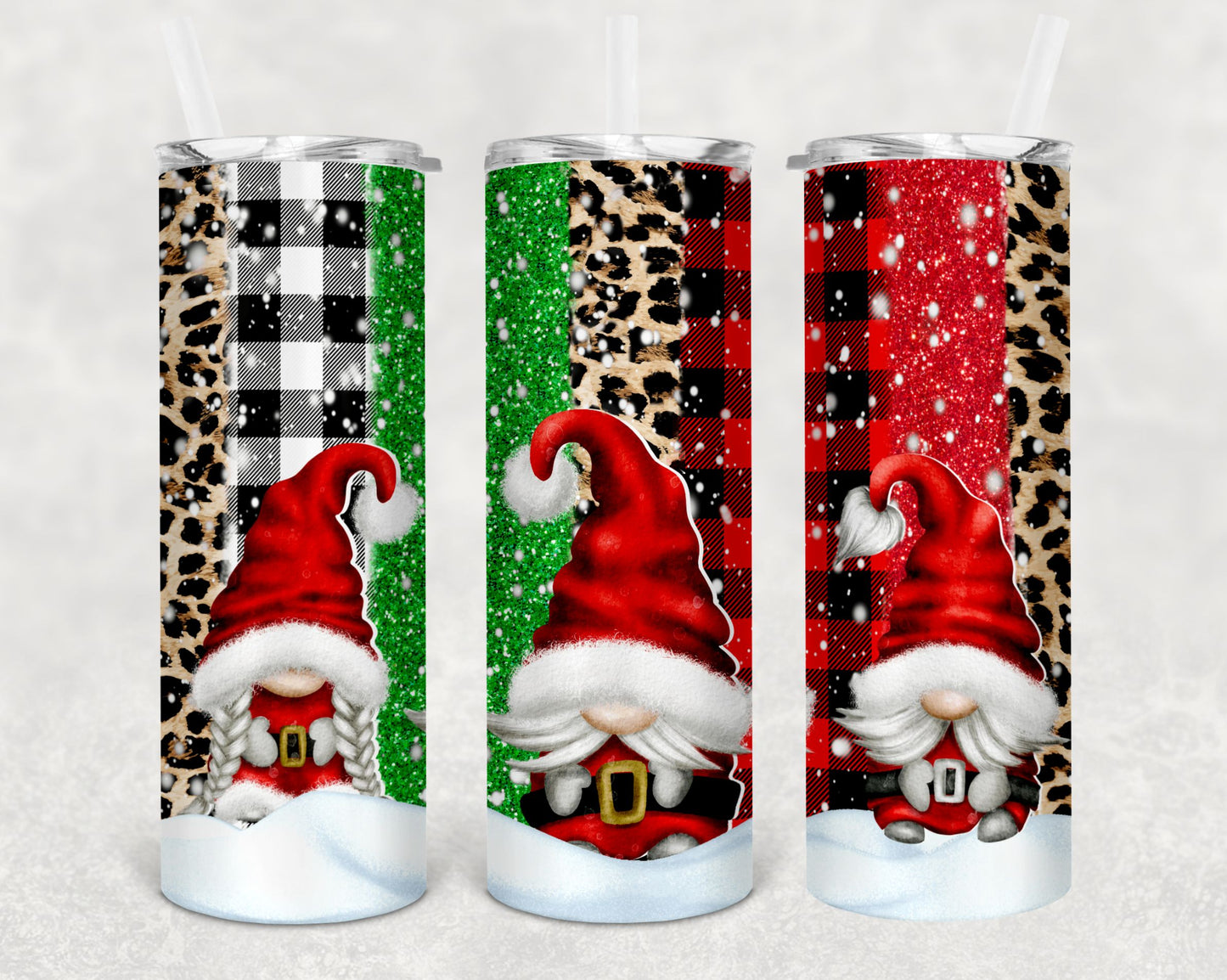 Christmas Tumblers | Christmas Gnomes| Tree Tops Glisten | It's A Wonderful Life | It's The Most Wonderful Time of The Year | 20oz Tumblers