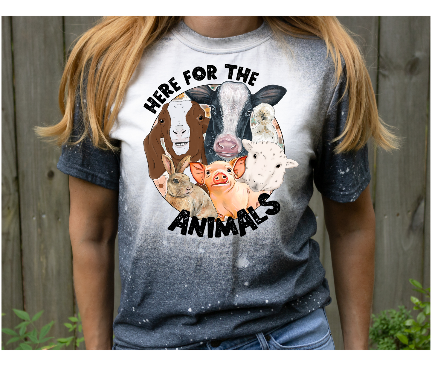 Barn Show Social Crew Shirt | Here For The Animals | Farmer Shirts | Fair Season Shirts | Sublimation Designs