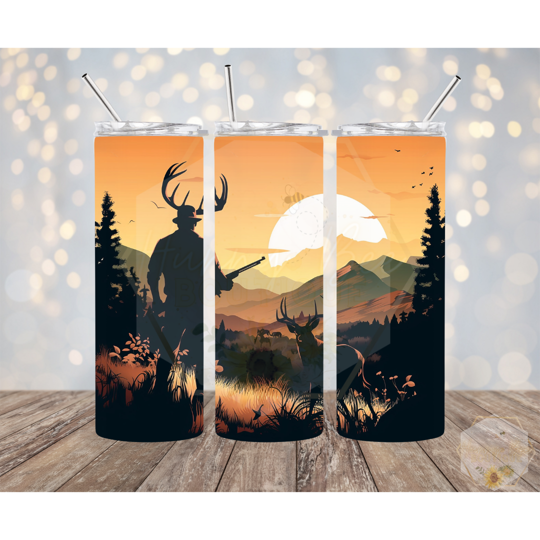 Hunting Tumblers | Huntsman| 20oz Straight Tumblers | Gift For Him | Deer Tumblers