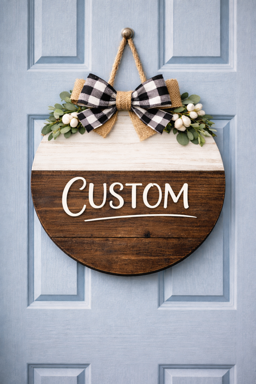 Custom Door Sign | Personalized Home Decor | Hunny Bee Boutique