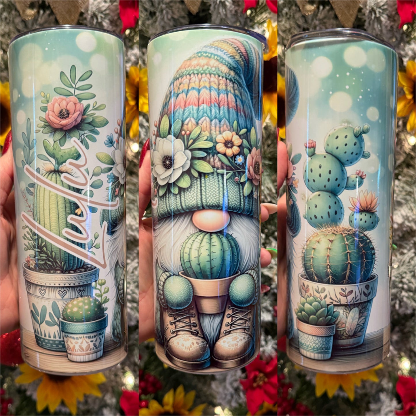 Plant Gnomes Tumbler | Honey Bee Gnomes Tumbler | 20oz Tumblers