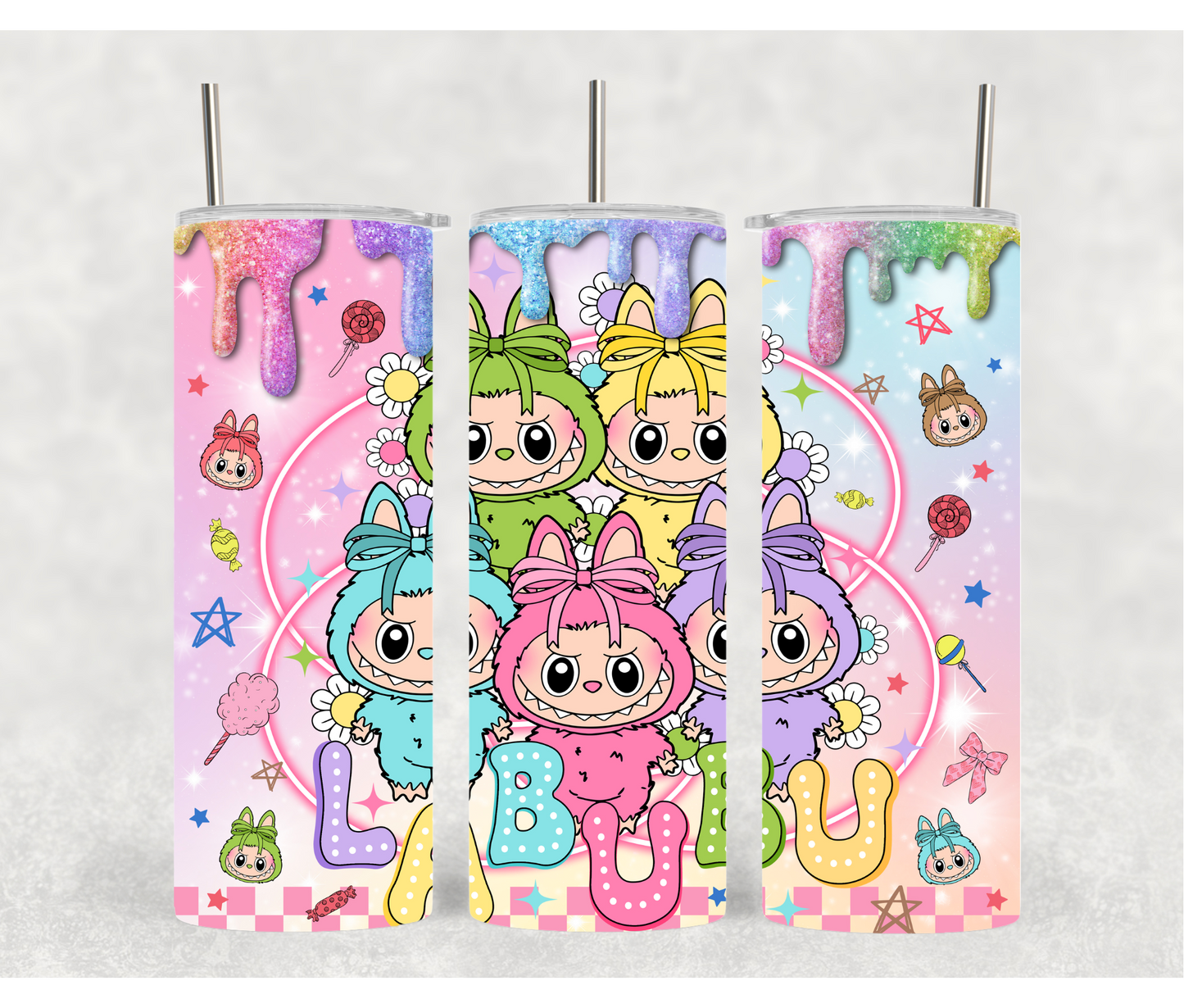 Cute Crazy Doll Tumbler | La Bubus | 20oz Tumblers
