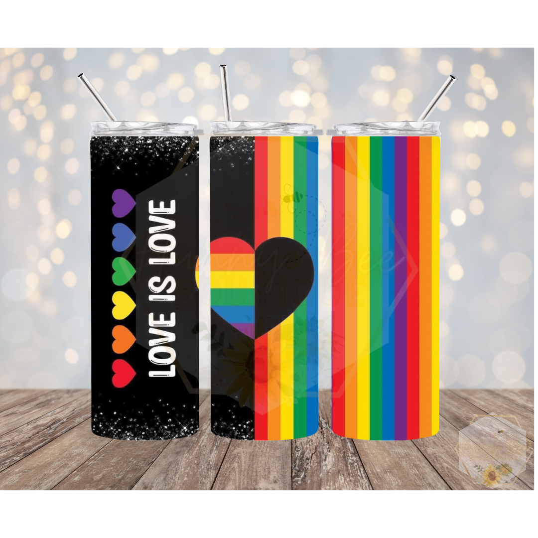 Love is Love | Proud Mom | Pride Tumblers | 20oz Tumblers