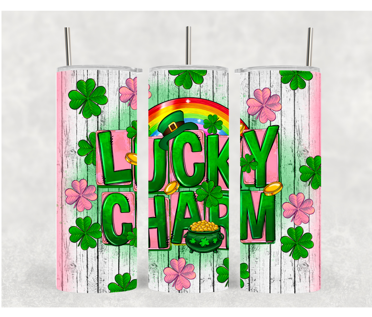 St Patrick's Day Tumblers | Lucky Teacher Tumbler| 20oz Tumblers