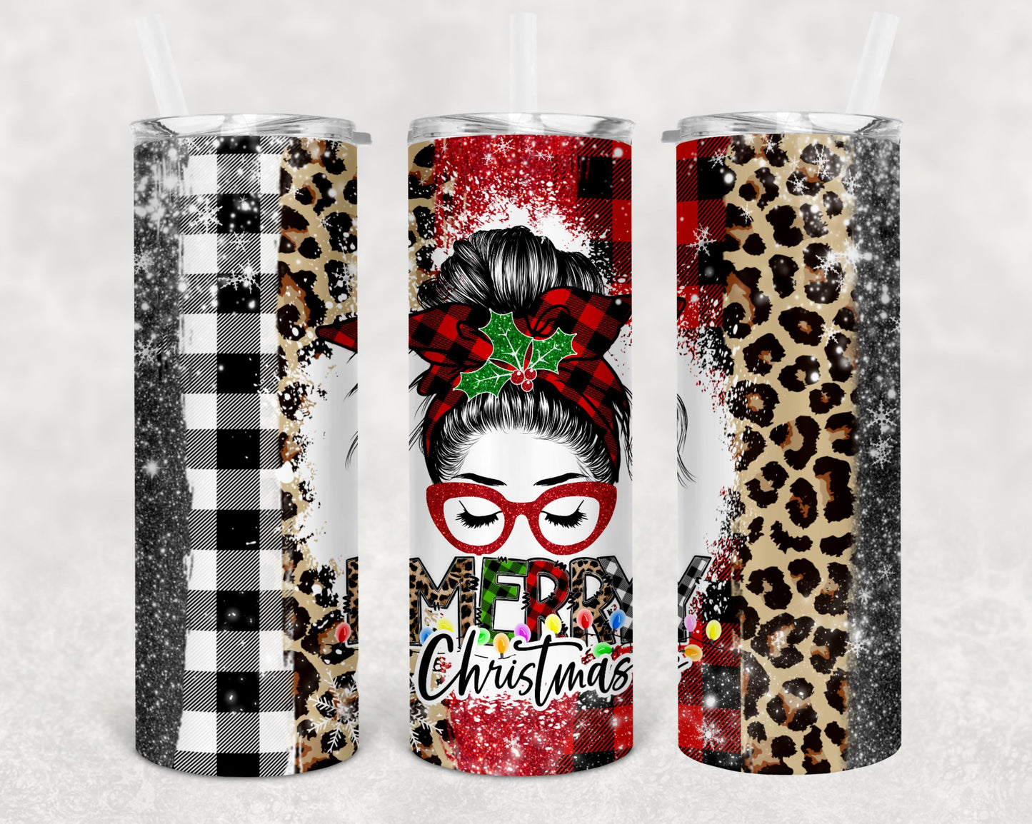 Christmas Cheer Spray Tumbler | Just A Girl Who Loves Christmas | Merry Mama | Christmas Tumblers | 20oz Tumblers