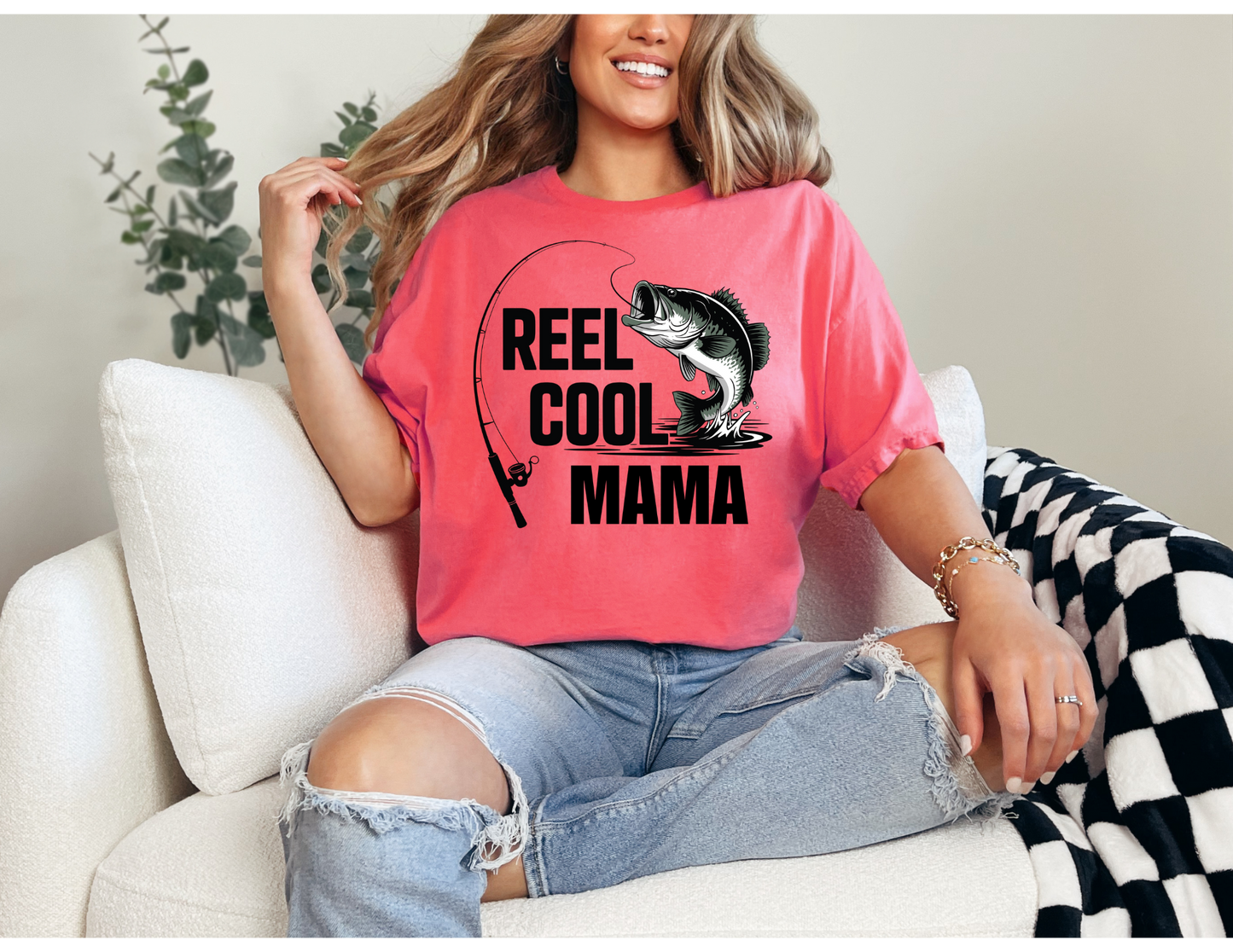 Reel Cool Mama | Fishing Shirt | DTF Design
