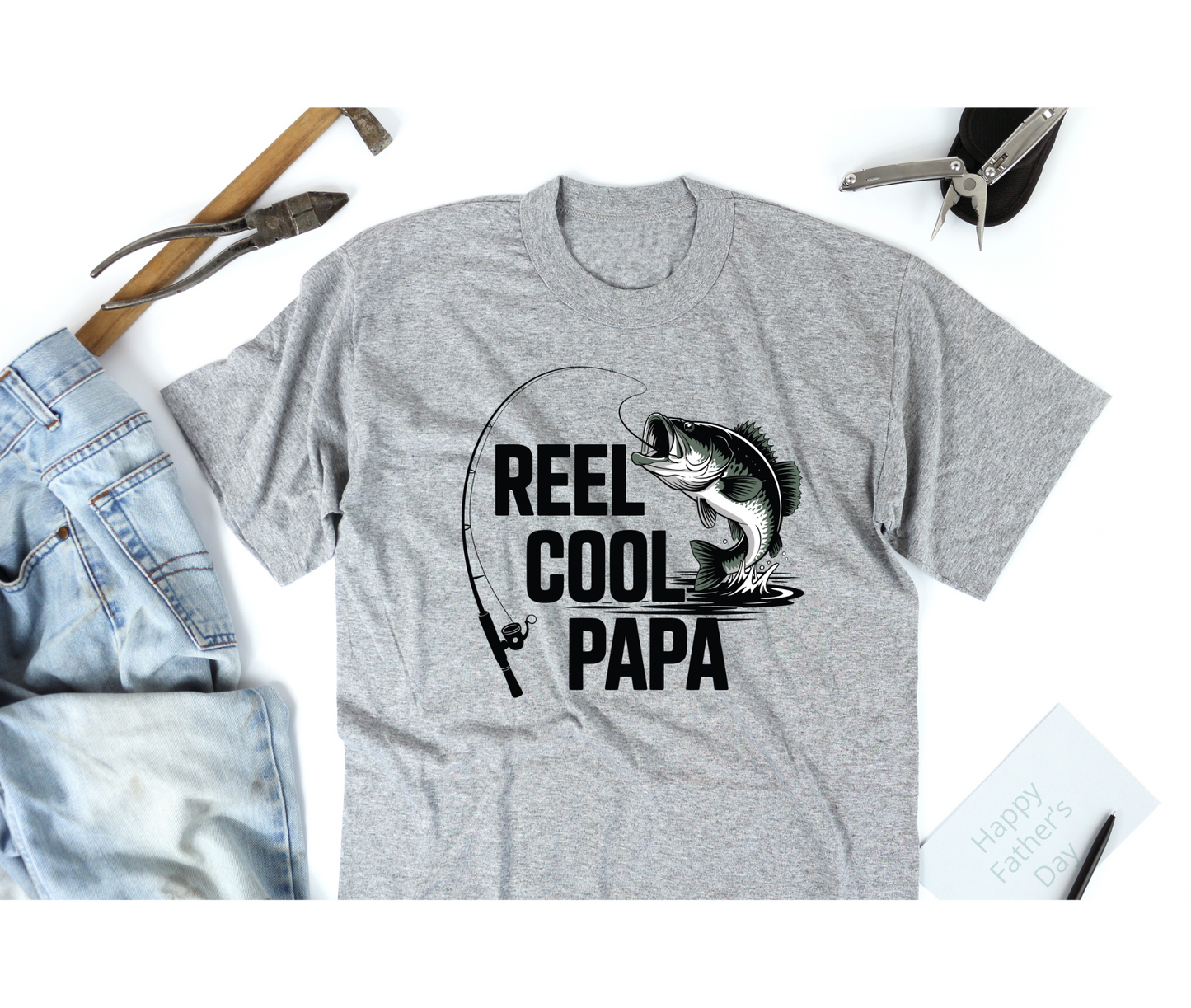 Fathers Day Shirts | Papa TShirts | PAPA The Man The Myth The Legend | Reel Cool Papa | Papa Can Fix It | My Favorite People Call Me Papa | Direct to Film Design