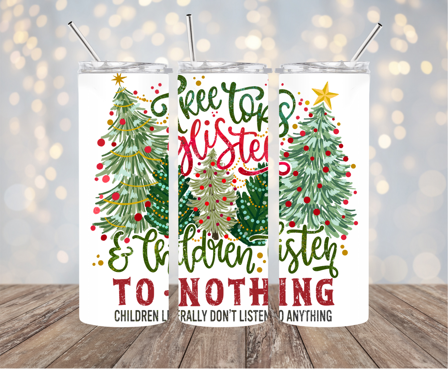 Christmas Tumblers | Christmas Gnomes| Tree Tops Glisten | It's A Wonderful Life | It's The Most Wonderful Time of The Year | 20oz Tumblers