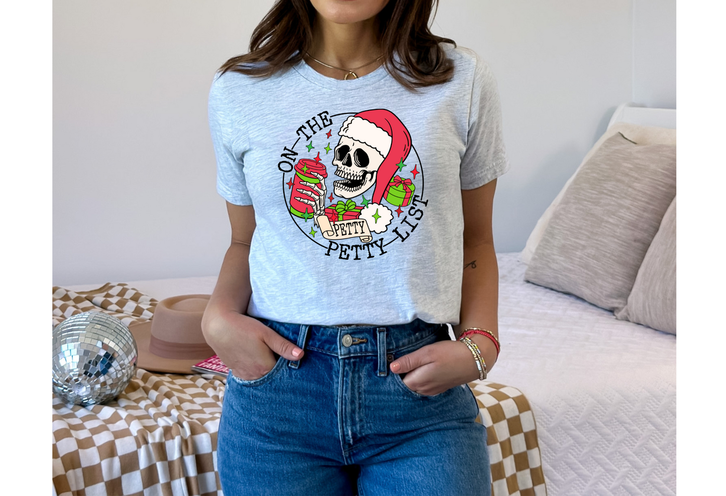 Christmas Sweater | On The Petty List | Funny Christmas Shirts | Sublimation Shirts