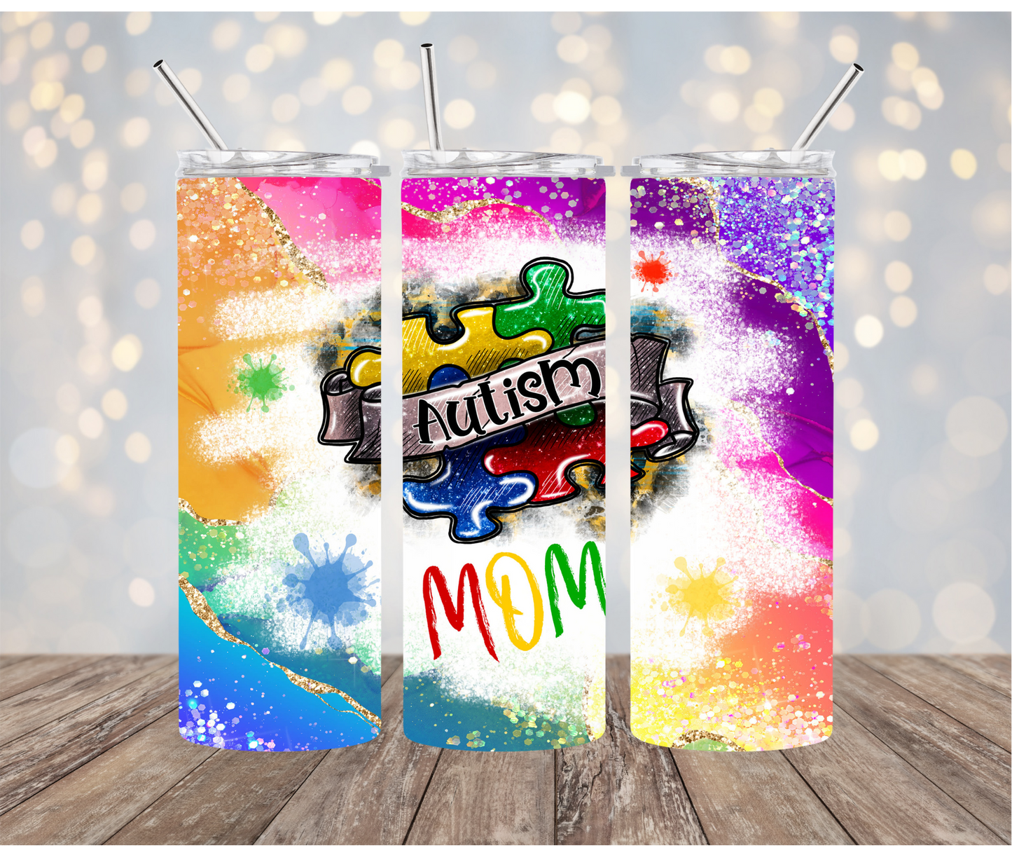 Autism Awareness Tumblers | Autism Mom | Autism Dad | Be Kind | 20oz Tumblers