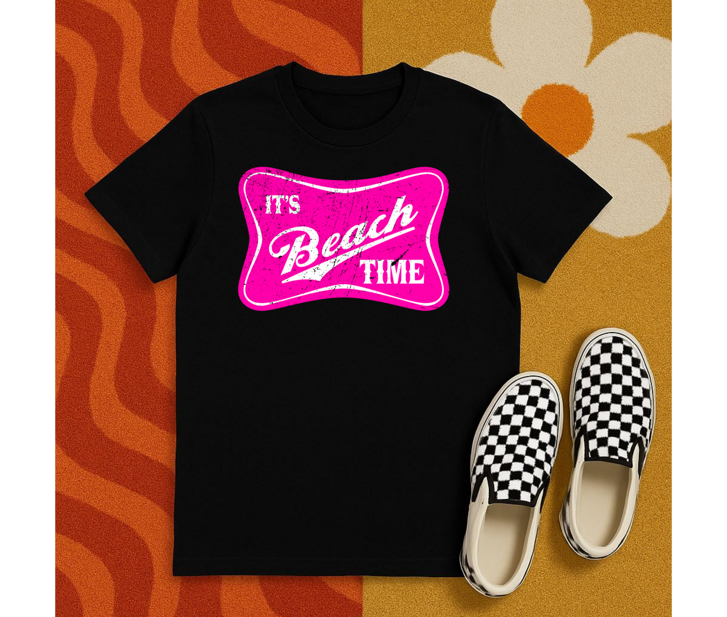 It's Beach Time | Beach Tees | DTF Design
