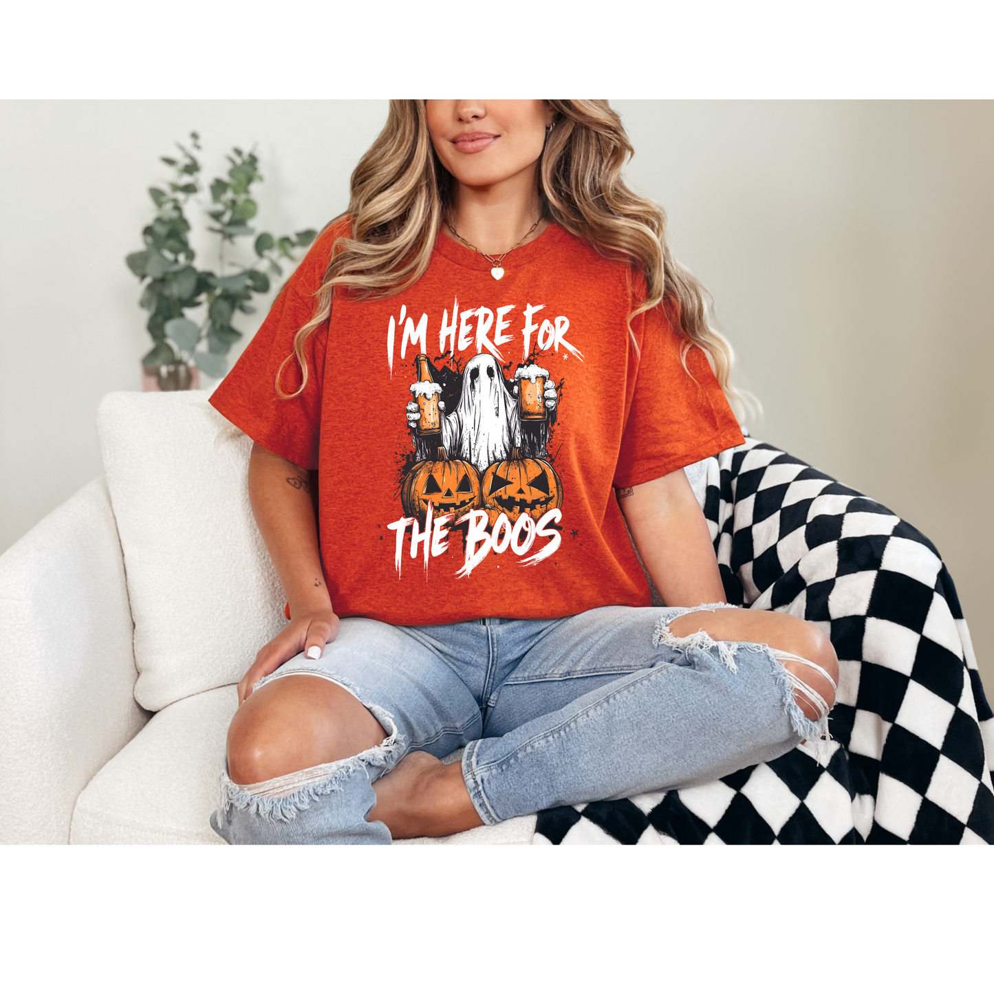 Here For The Boos Shirt | Spooky Tees | Halloween Tees | DTF Designs