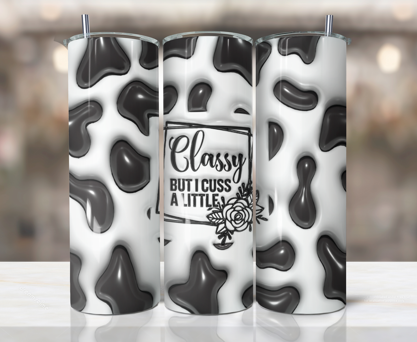 Imma Pray For You | Classy But I Cuss A Little | Cow Print Tumblers | 20oz Tumblers