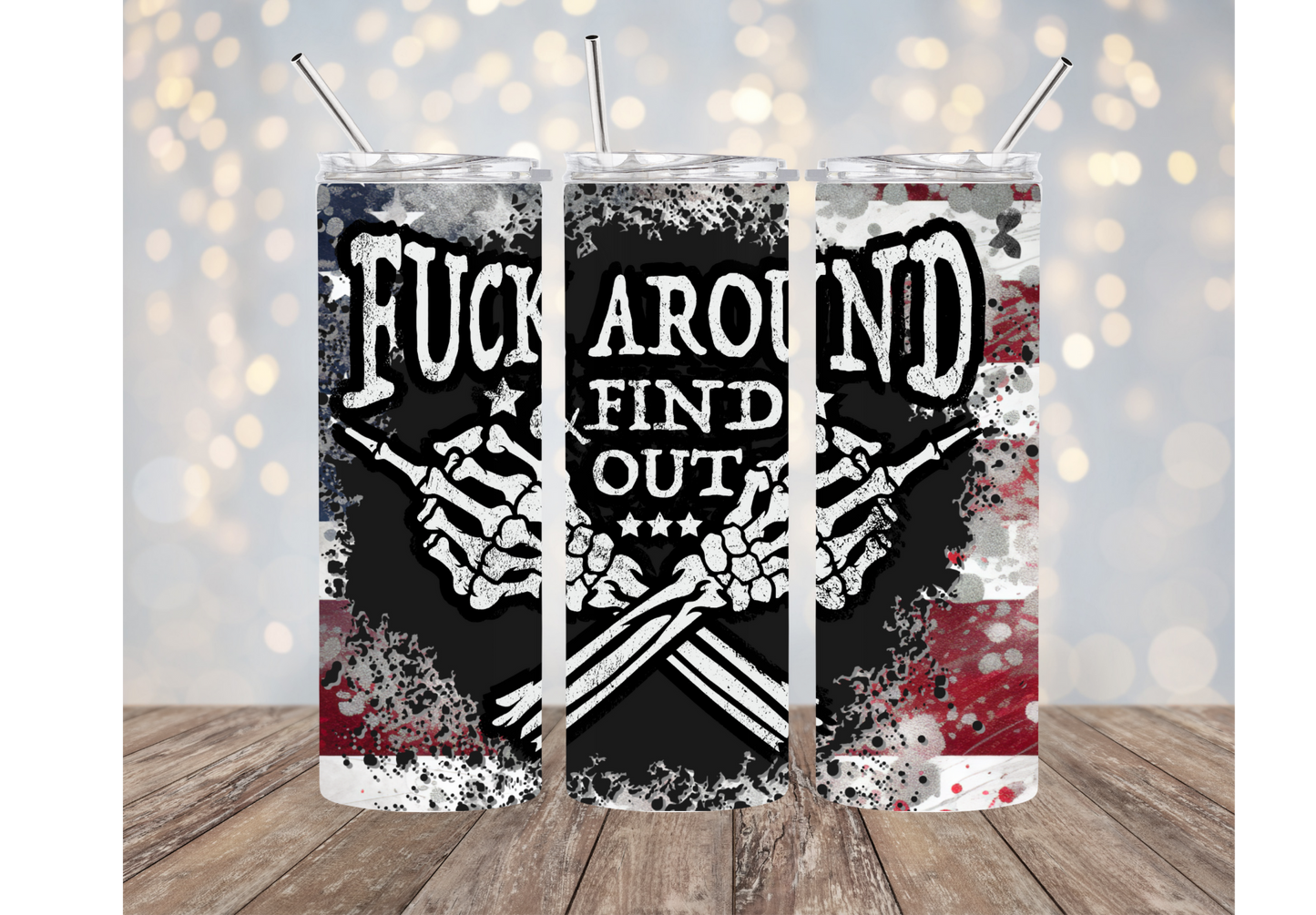 I Will Happily Give Up My Guns Bullets First | FAAFO Tumbler | Don't Tread On Me | 20oz Tumblers