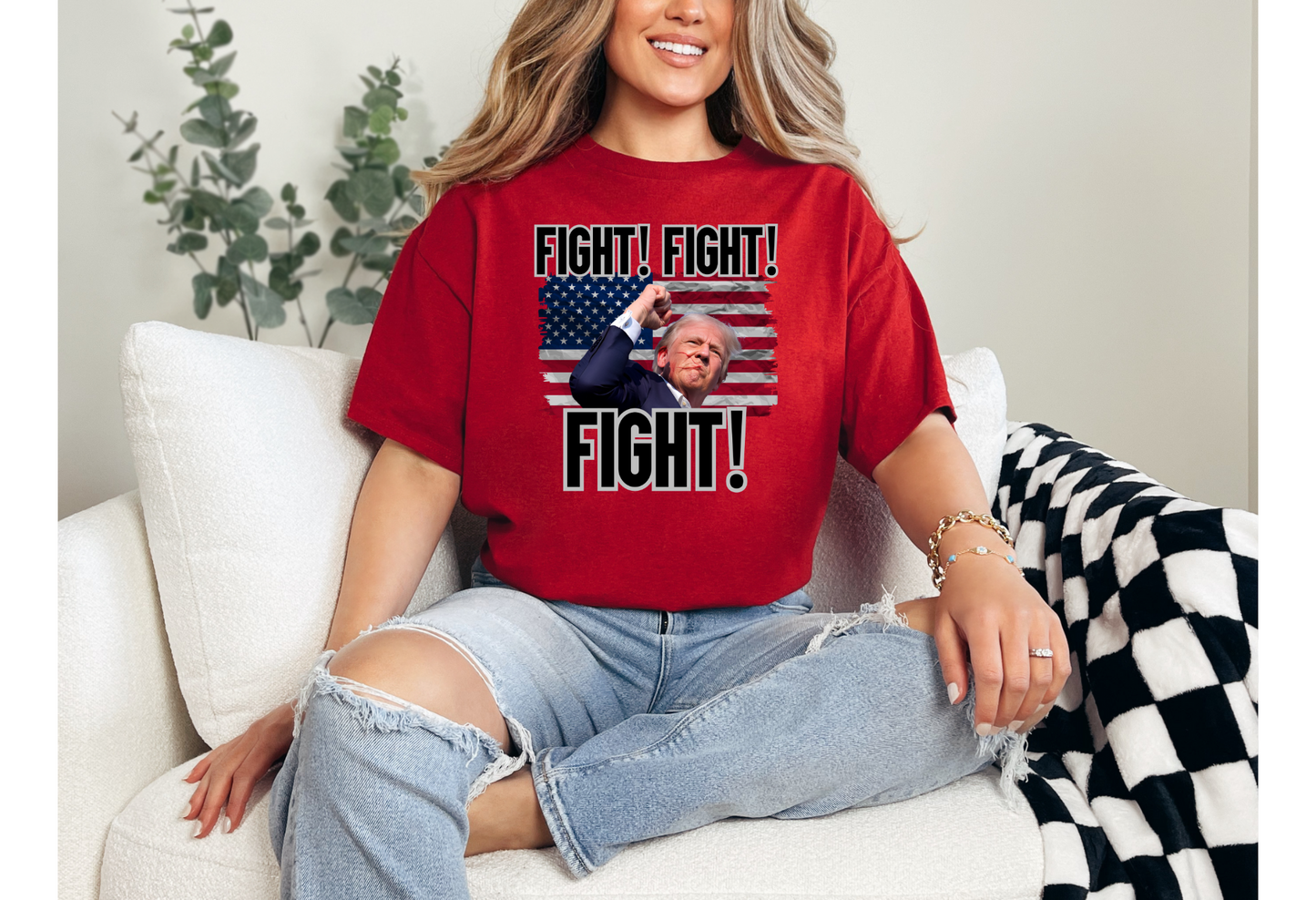 Fight Fight Fight Tee | President T-Shirts | DTF Design