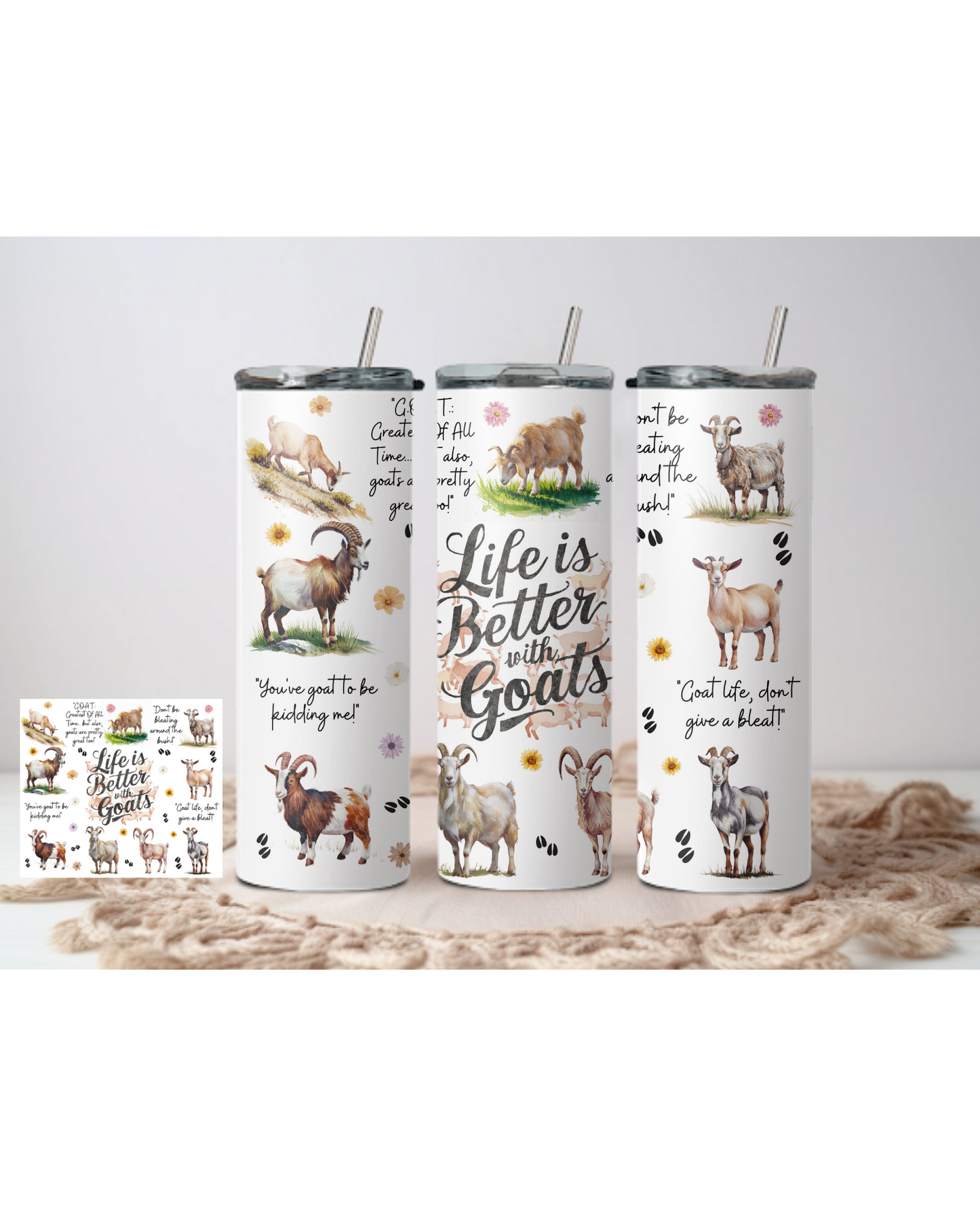 Animal Tumblers | 20oz Tumblers | Farm Animals Tumbler