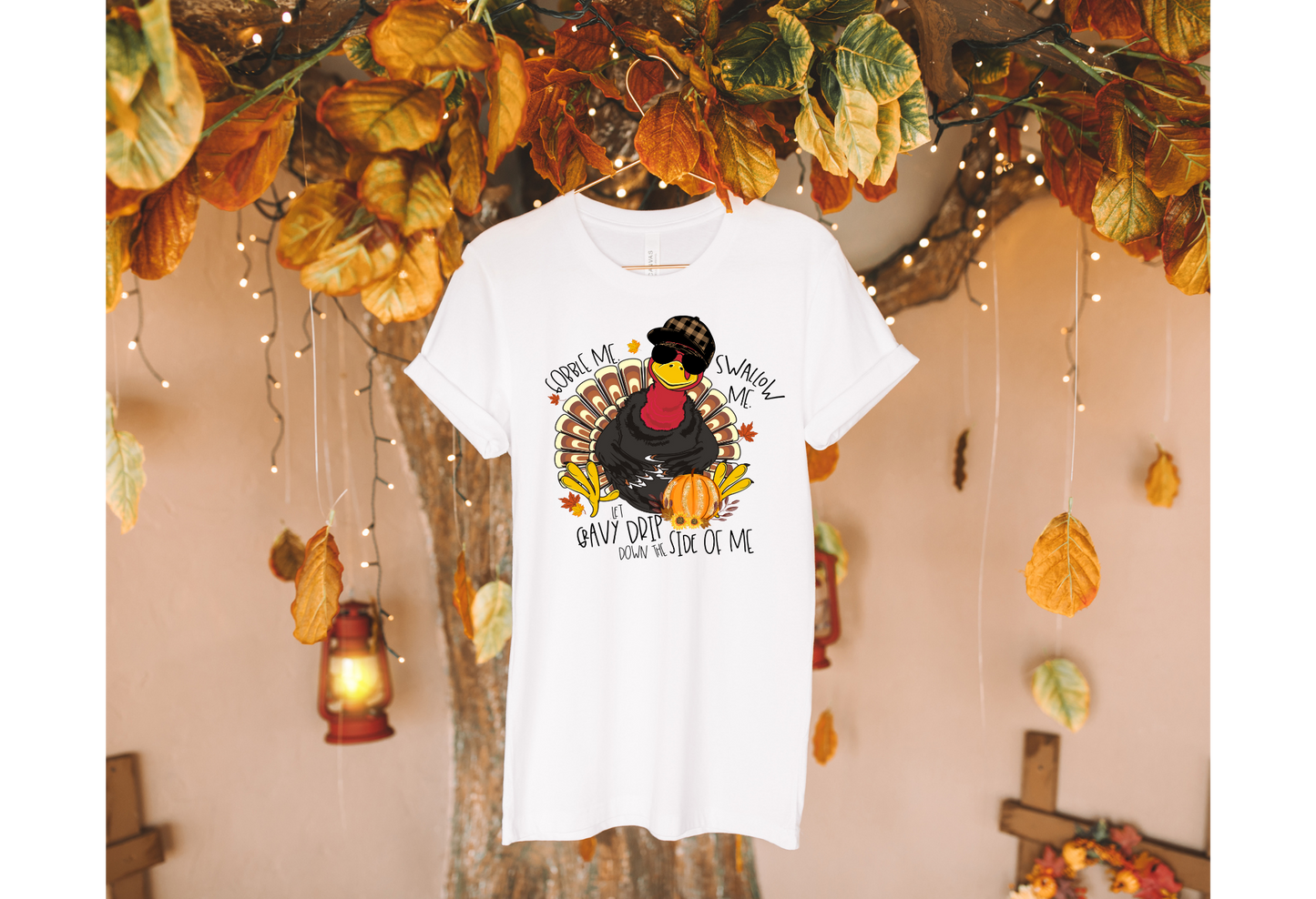 Thanksgiving T-Shirt | Gobble Me Swallow Me | Funny T-Shirts | Sublimation Shirts