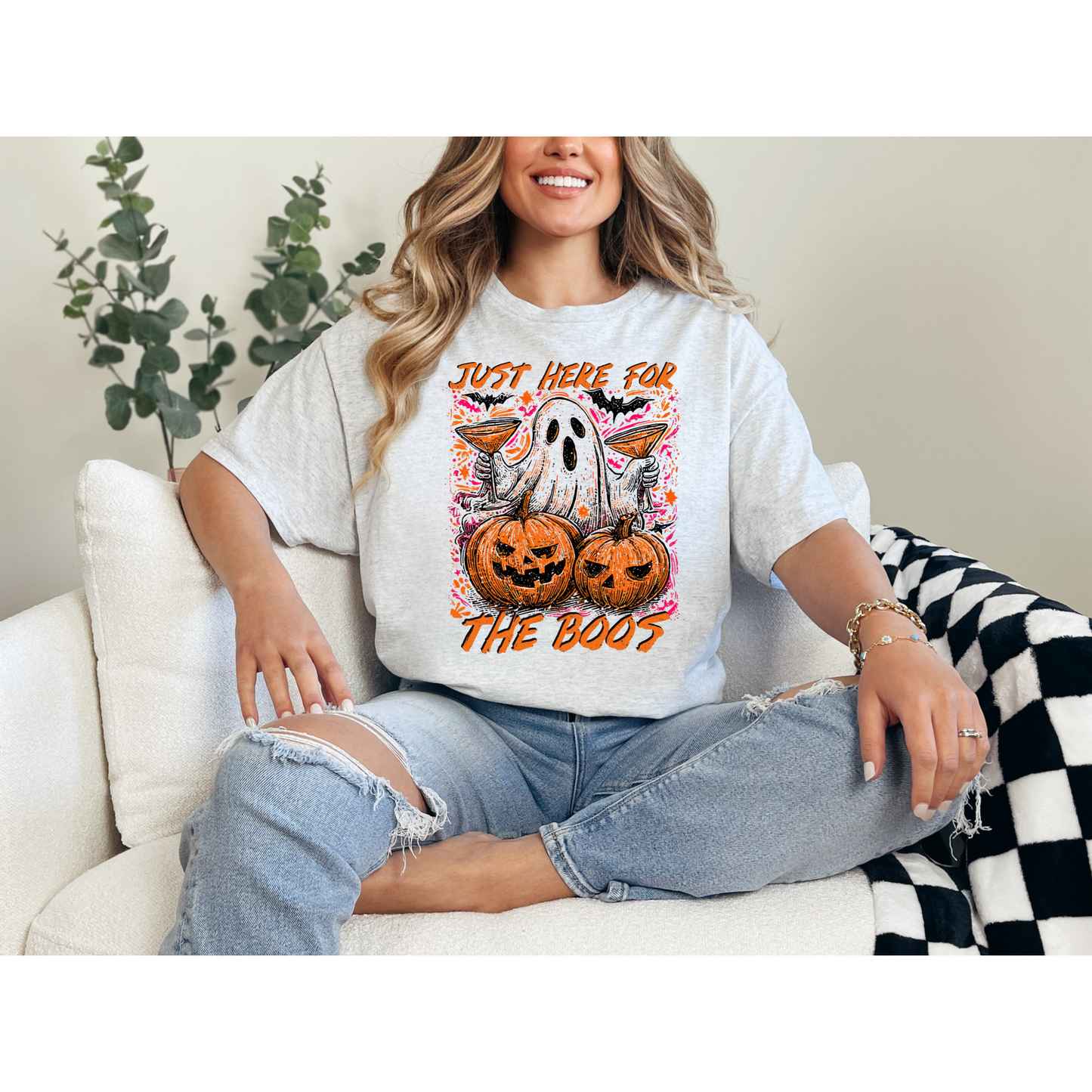 Here For The Boos Shirt | Spooky Tees | Halloween Tees | DTF Designs