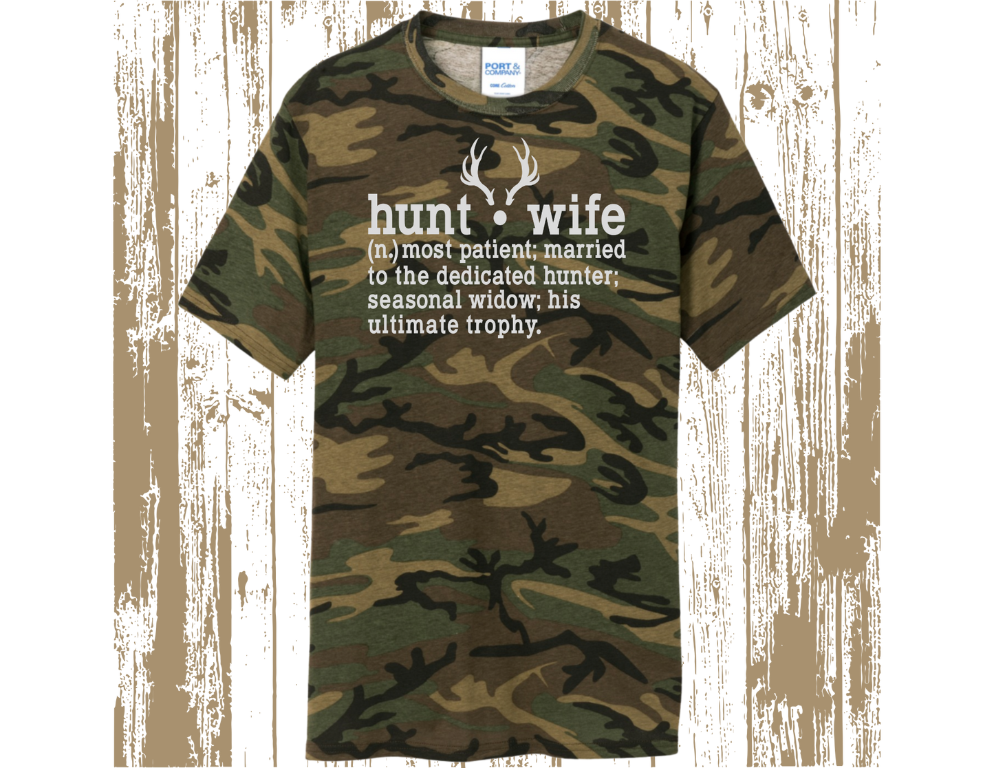 Hunt Wife | Abandoned Hunting Wives Social Club | Hunting Tees | DTF Designs