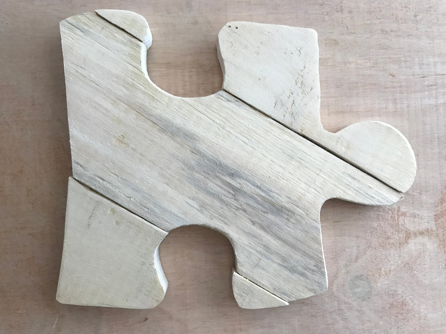 Wooden Heart | Puzzle Piece Cut Out | Autism | Unique Decor
