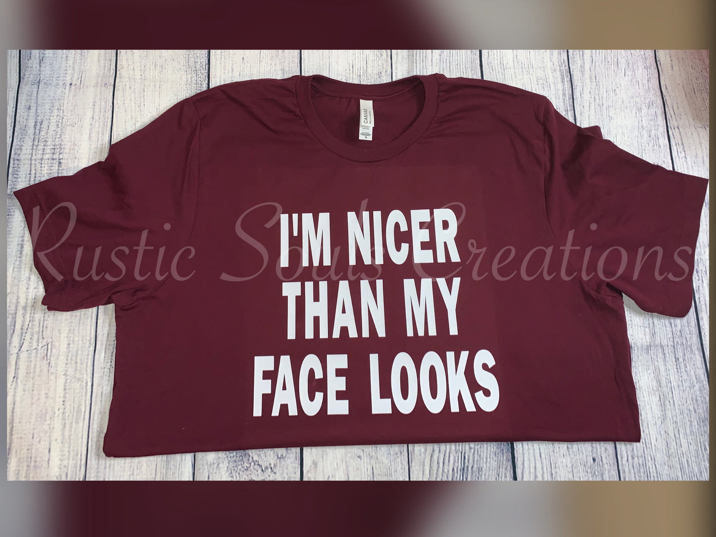 I’m Nicer Than My Face Looks Shirt | Funny Shirts With Sayings | Sarcastic Tees | Resting Bitch Face Syndrome | Mom Shirt | Direct to Film Designs