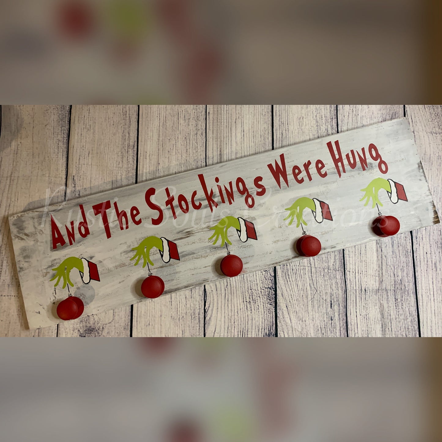 And The Stockings Were Hung | Christmas Stocking Holder | Family Stocking Holder || Read Description Please