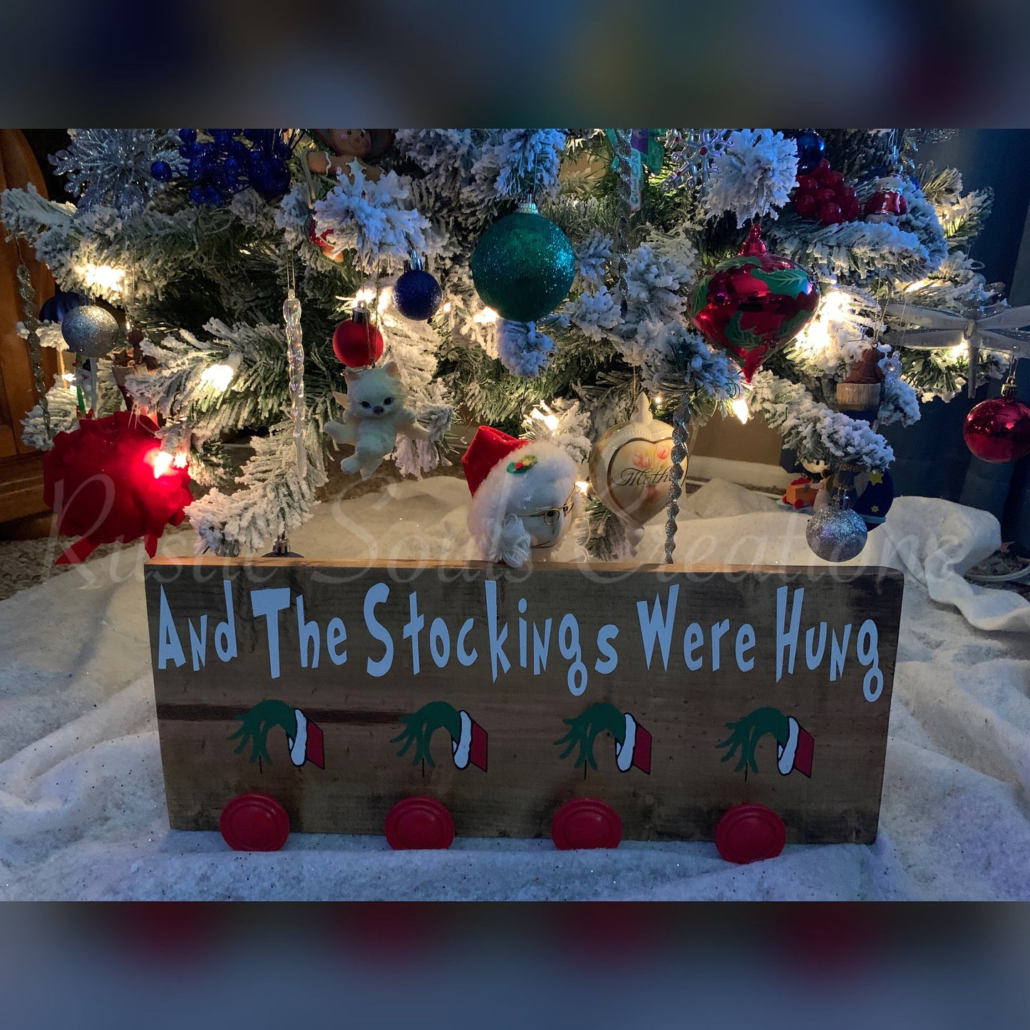 And The Stockings Were Hung | Christmas Stocking Holder | Family Stocking Holder || Read Description Please