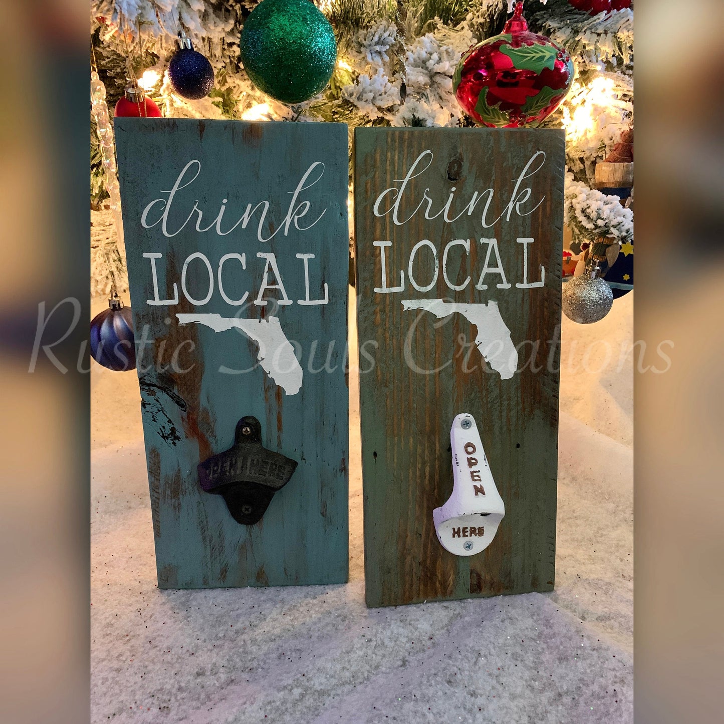 Drink Local Florida Bottle Opener | Bottle Opener | Florida Wall Decor | Drink Local Bottle Opener | Custom Bottle Opener