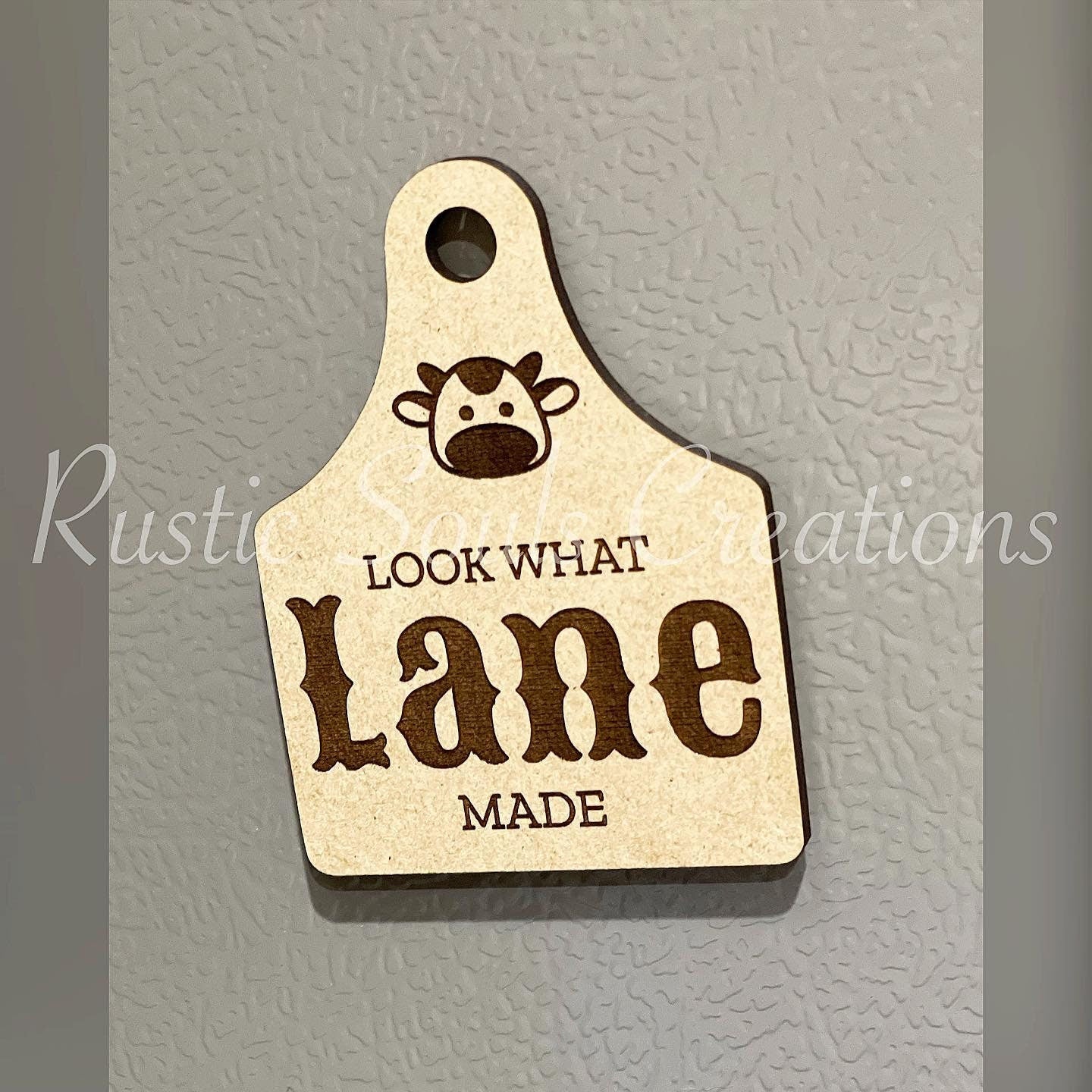 Cow Tag Look What I Made Magnets, Refrigerator Magnets, Display Kids Artwork