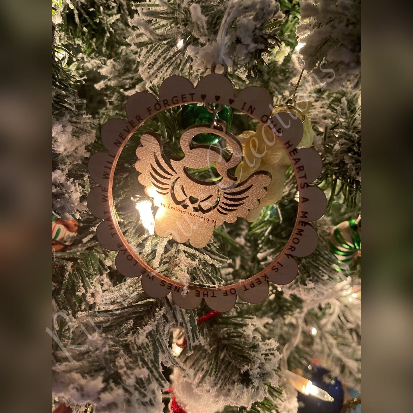 Memorial Angel Ornament. Christmas Ornament. Angel Ornament.