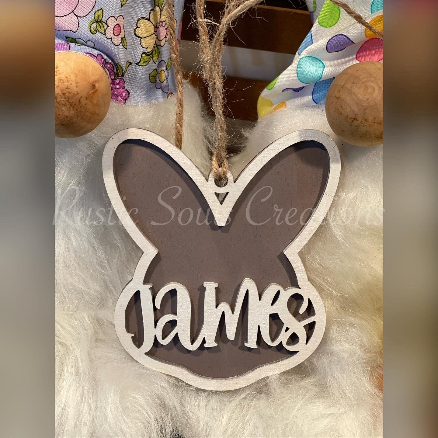 Easter Basket Bunny Name Tags | Easter Basket Tags | Names Tags | Bunny Head Easter Basket Tag