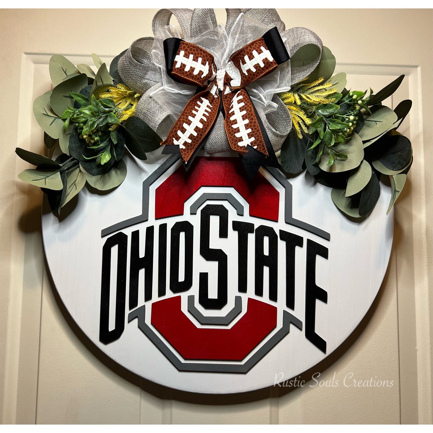 Football Welcome Door Hanger | Welcome Door Sign | Sports Fan Door Sign| Man Cave Décor