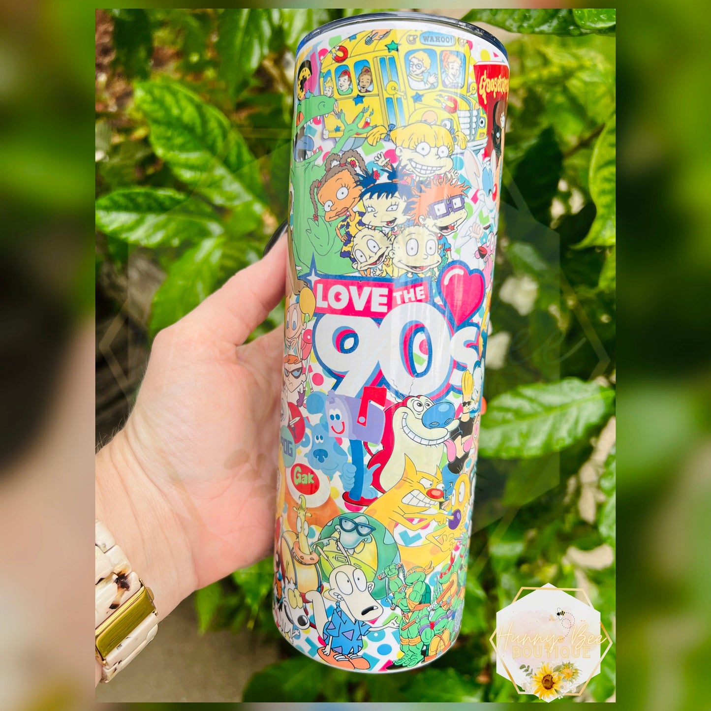 Cartoon Throwback Tumbler | 90s Inspired Throwback Cartoons 20oz Tumbler | Inspired Childhood Cartoon Tumblers | Nostalgic Tumblers