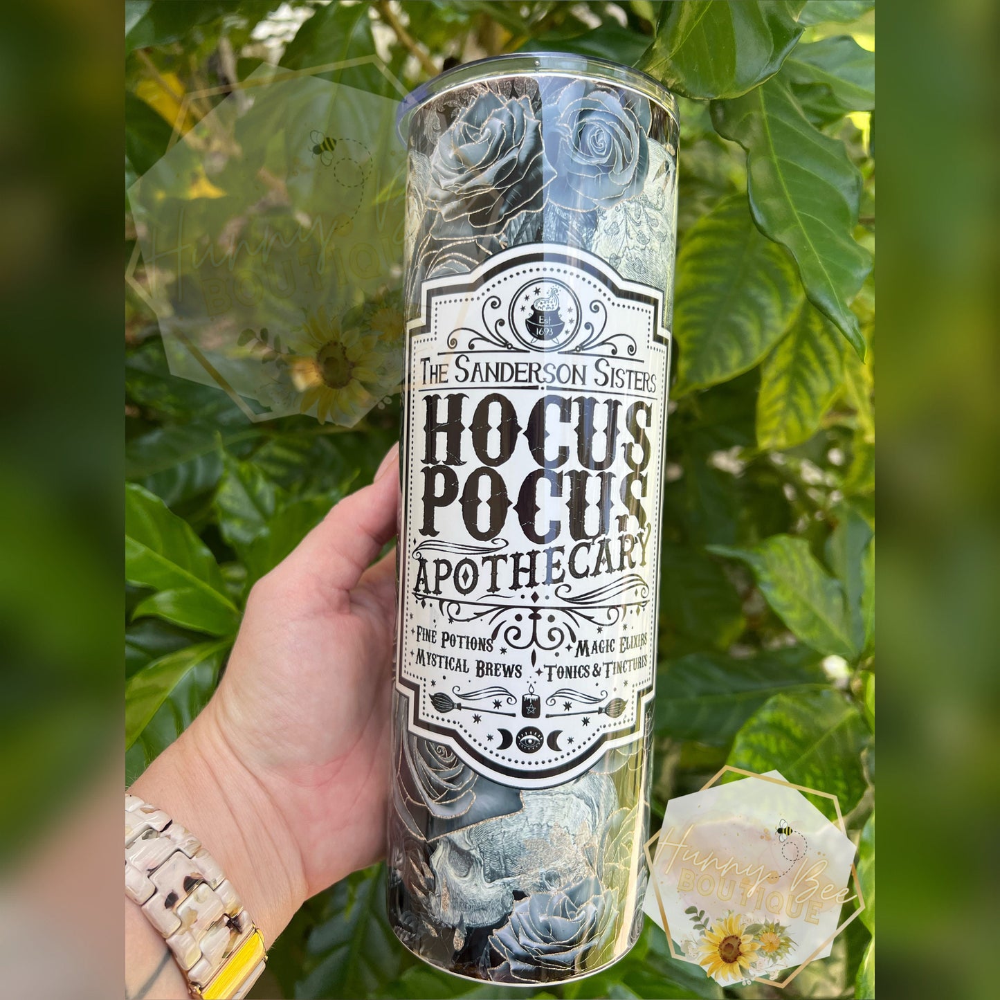 The Sanderson Sisters Apothecary Tumbler | 30oz Straight Tumbler | Halloween Tumbler | Witches