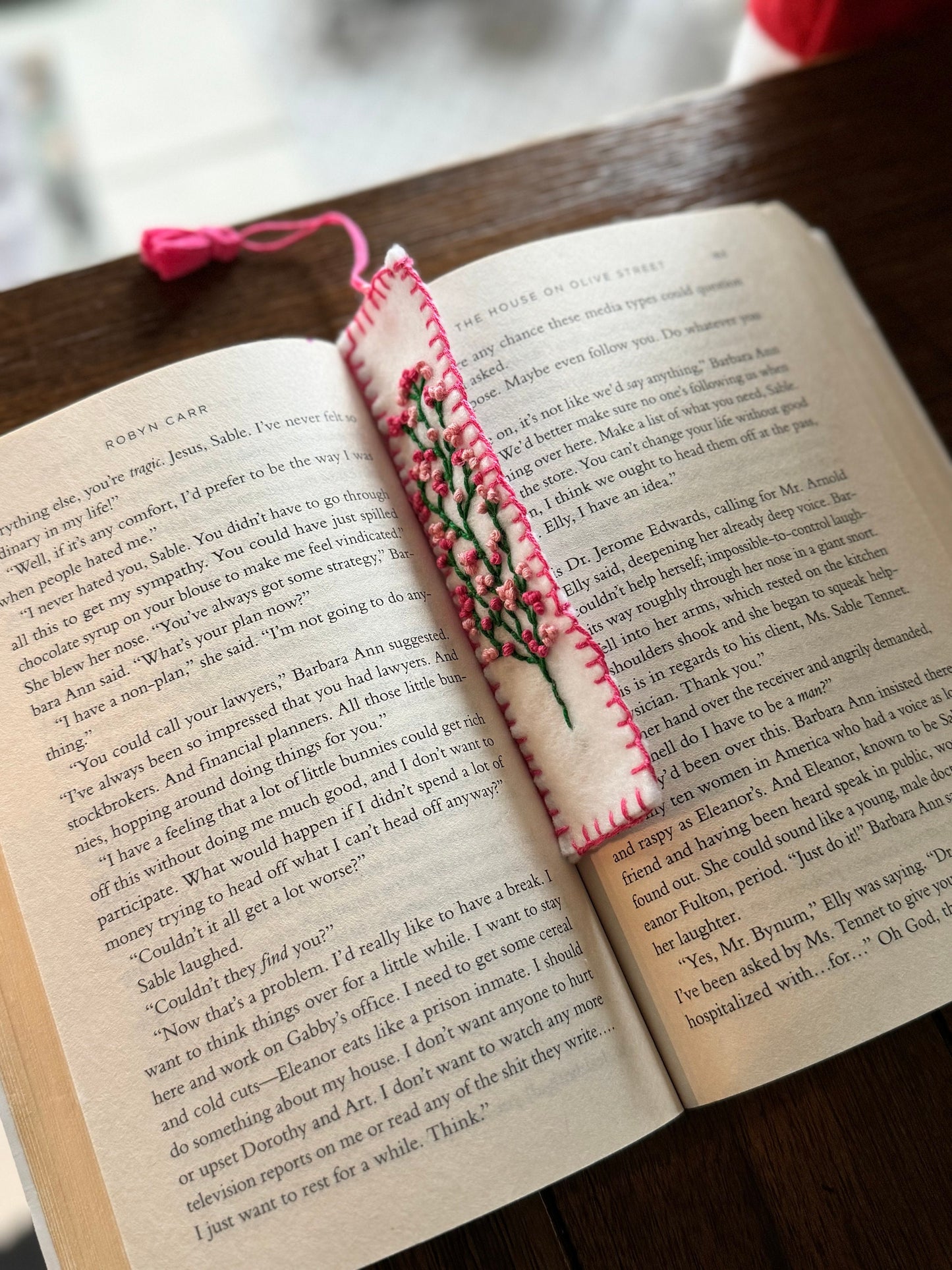 Tea Bag Hand Stitched Bookmarks | Custom Bookmarks | Embroidered Bookmarks