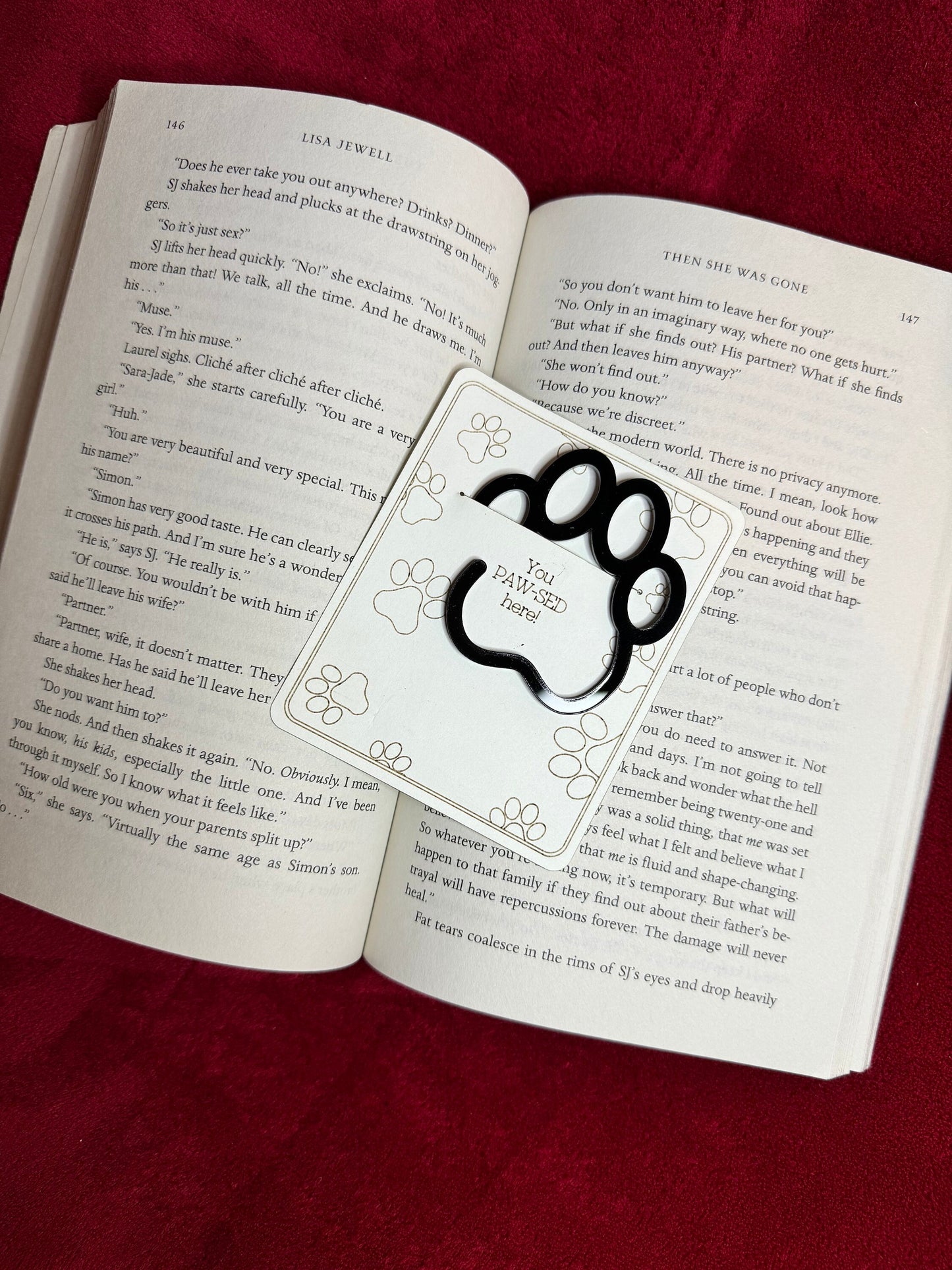 Paw Print Bookmarks | Custom Bookmarks | Dog Lover